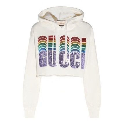 Gucci Gucci Sequin Cropped Sweatshirt Size XXS / US 00 / IT 34 - 1 Thumbnail