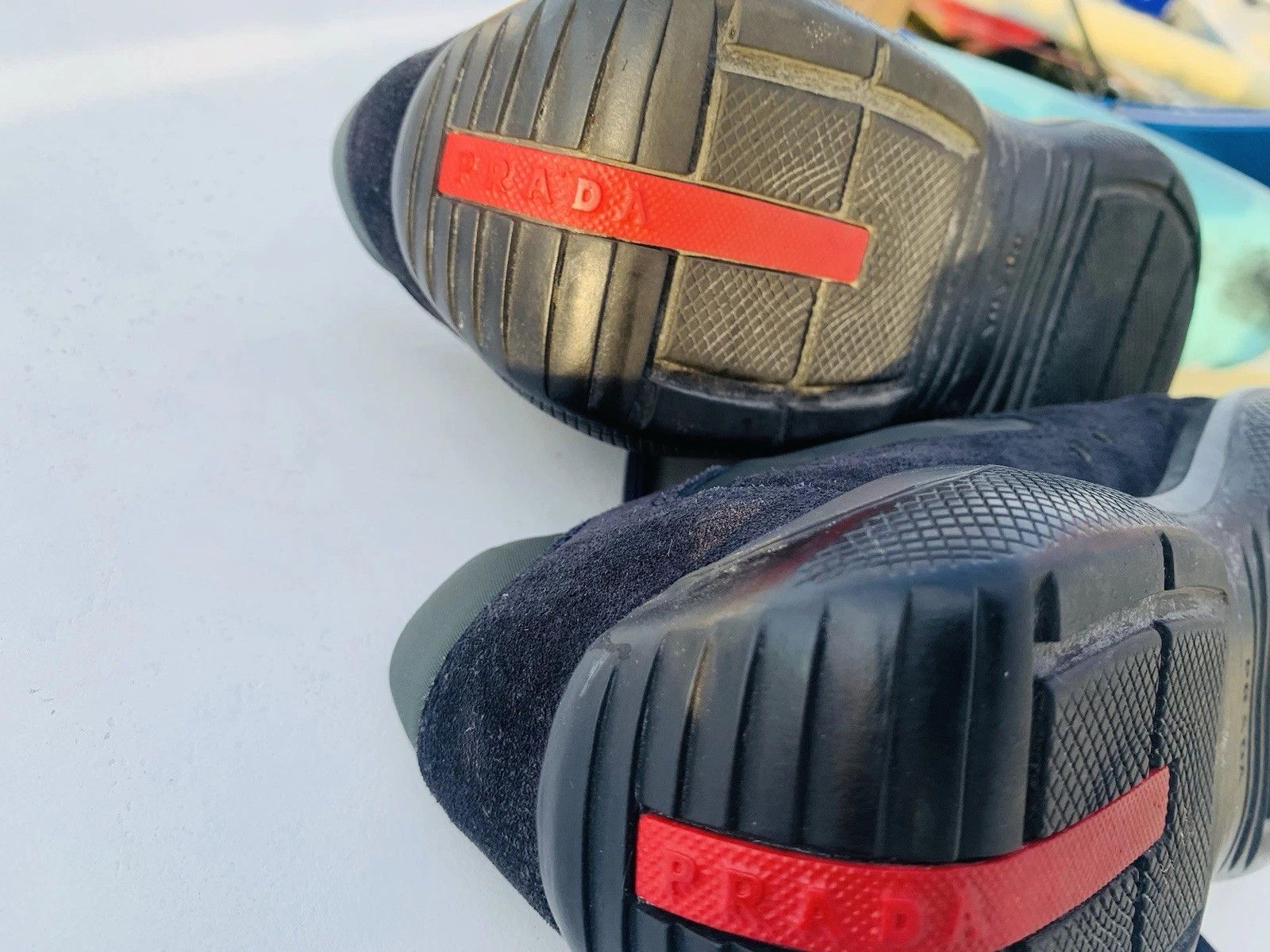 Prada Prada America's Cup Navy Blue Leather 9.5 Suede Size US 9.5 / EU 42-43 - 13 Thumbnail