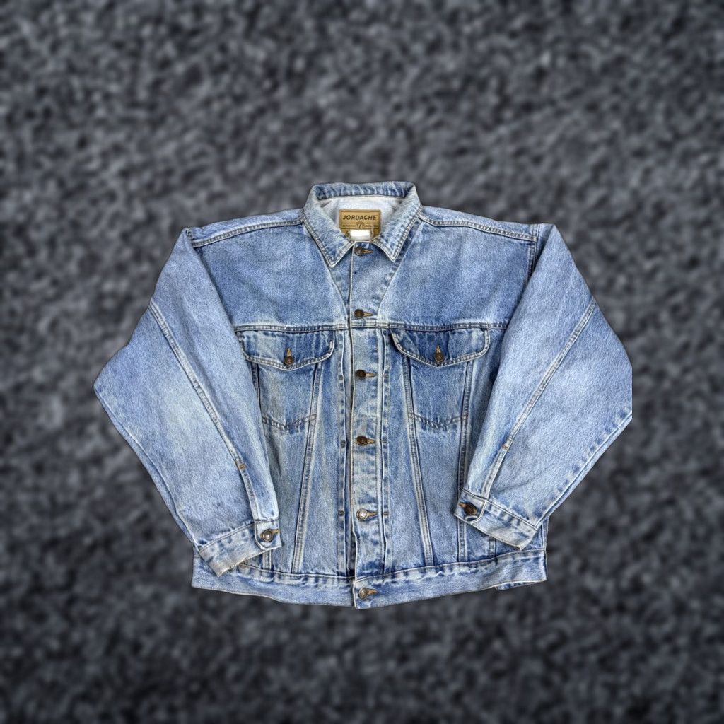 Jordache VTG Jordache Jacket Mens 2XL Trucker Button Front Denim Casual Classic Jeanswear Jacket Size US 39 - 1 Thumbnail