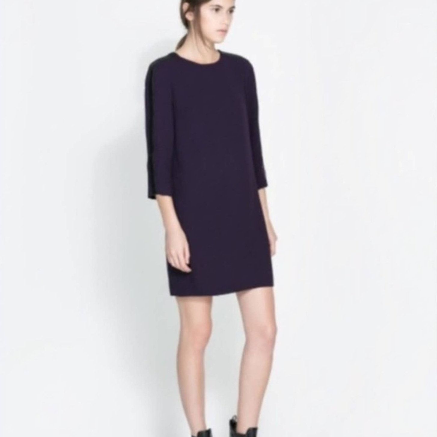 Zara Zara Women's Mini Dress 3/4 Sleeve Size XS Size XS / US 0-2 / IT 36-38 - 1 Thumbnail