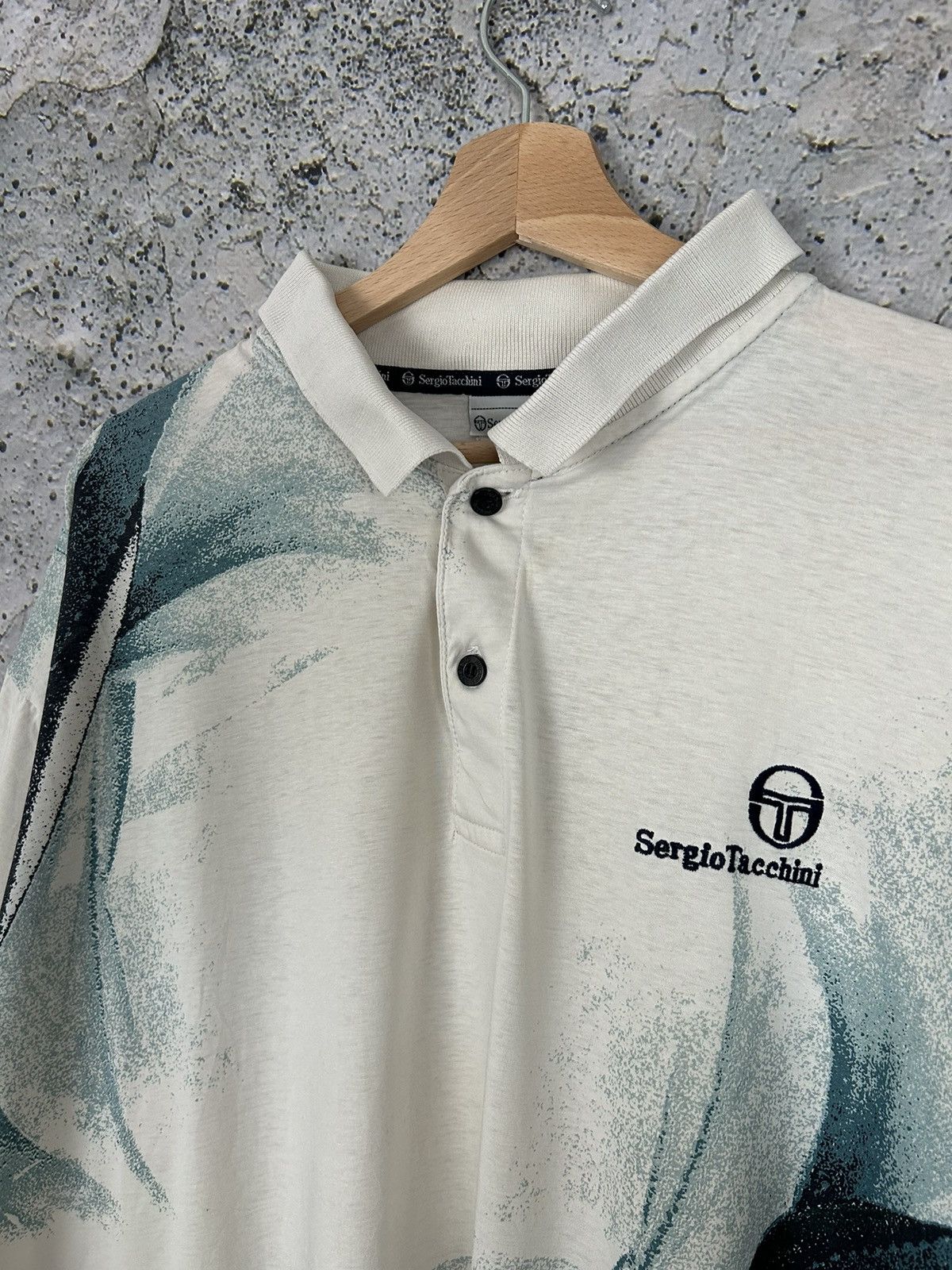 Sergio Tacchini Vintage Sergio Tacchini Retro 90s Polo Tee Skate Size US XL / EU 56 / 4 - 3 Thumbnail