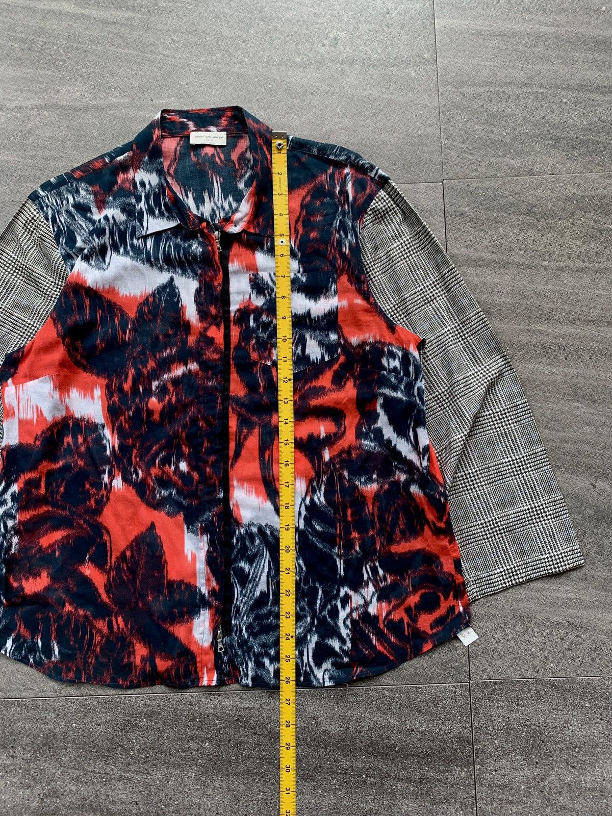 Dries Van Noten FREE IMPORT TAX Tie Dyed/Plaid Light Cotton Shirt Size US S / EU 44-46 / 1 - 8 Thumbnail