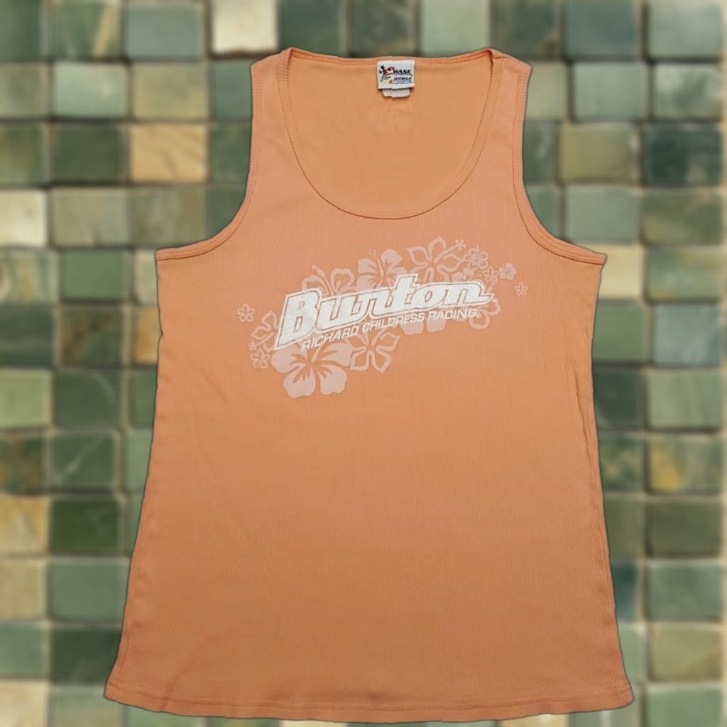 Chase Authentics VINTAGE Richard Childress Womens S Peach Richard Childress Burton Nascar Ribbed Tank Top Shirt Womens XS Peach Ribbed Tank Top NASCAR Racing Olomb? Size S / US 4 / IT 40 - 1 Thumbnail