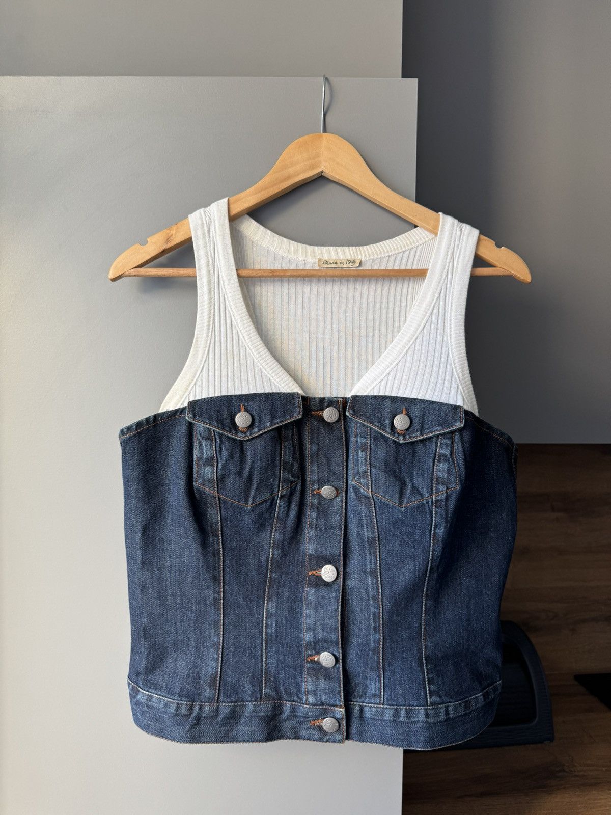 ジャンポールゴルチェのJEANS デニムオーバーオールトップ ジャンポールゴルチェのJEANS デニムオーバーオールトップ｜Jean-Paul