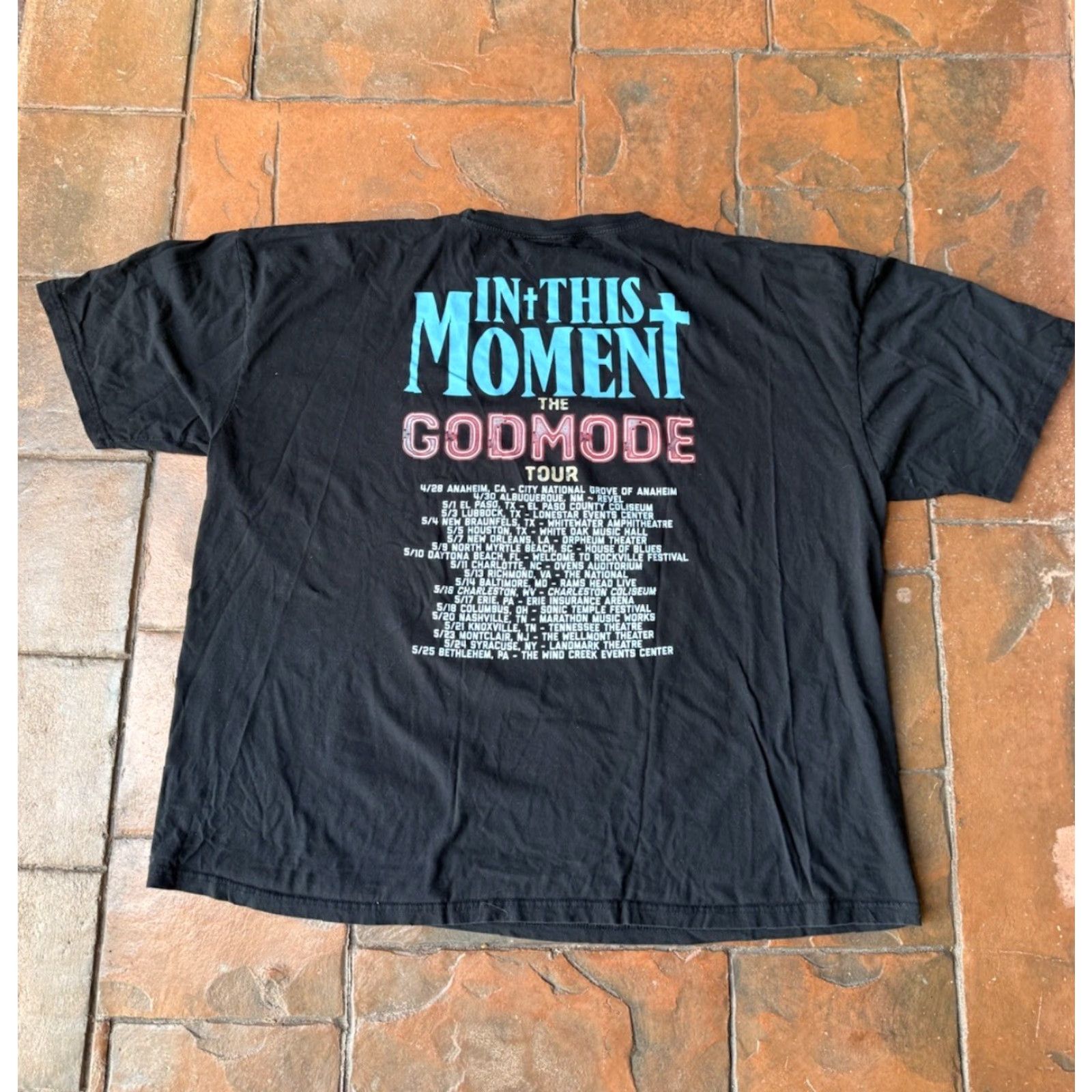 Vintage GODMODE In This Moment Tour Rock Band T-Shirt Men’s 2XL Black Size US XXL / EU 58 / 5 - 3 Thumbnail