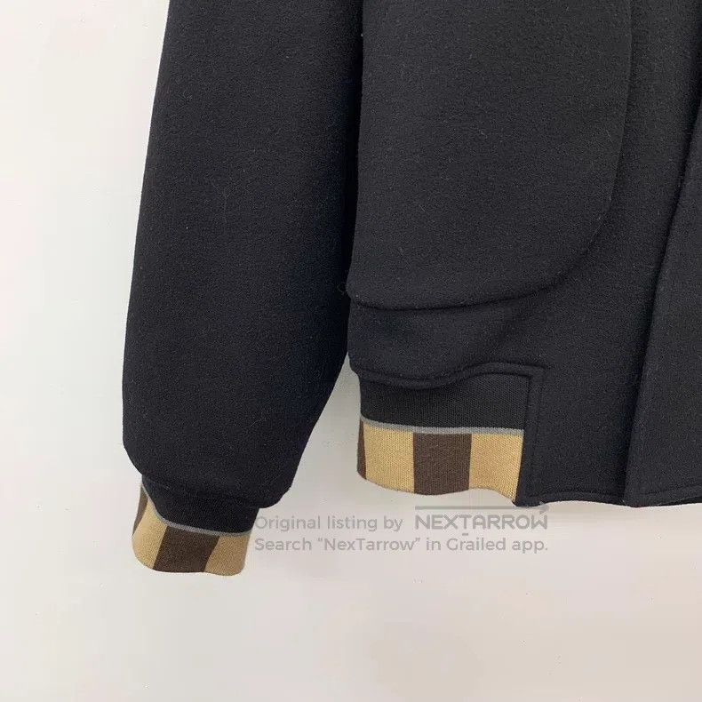Fendi Fendi Black Wool Long Sleeve Baseball Jacket Size US M / EU 48-50 / 2 - 4 Thumbnail