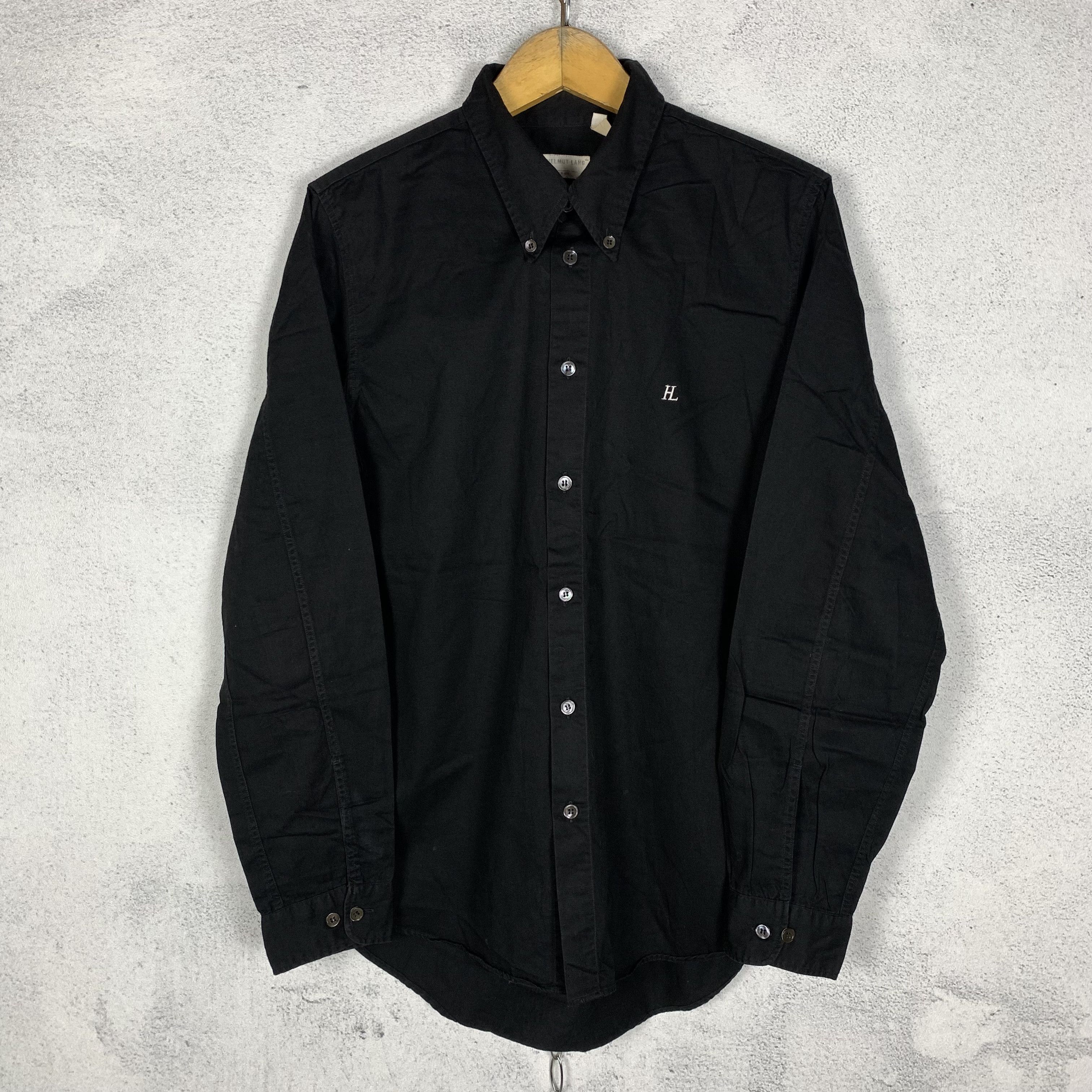 Helmut Lang Vintage 1997 Velvet Stripe Military Shirt | Grailed