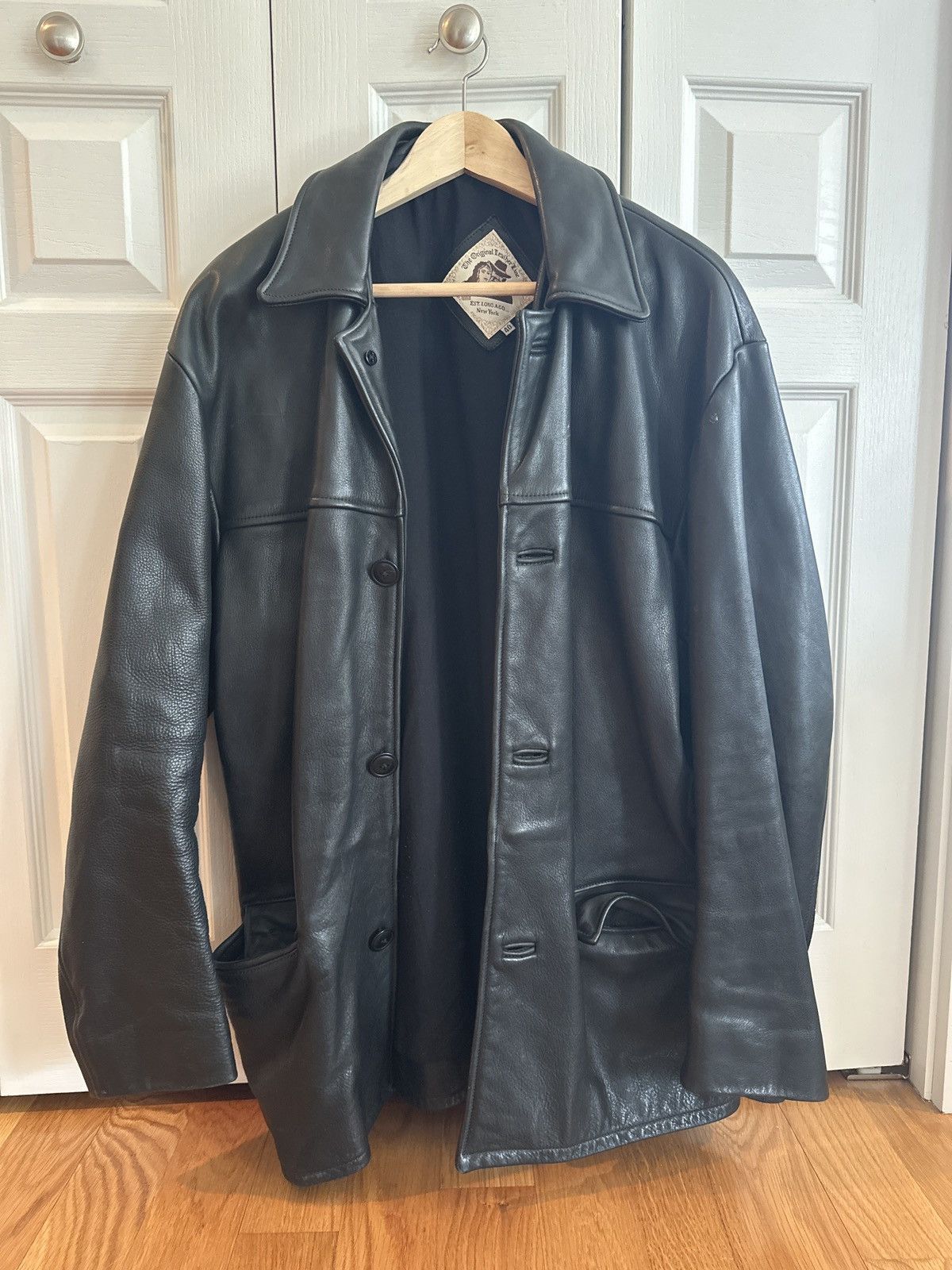 Vintage Genuine Vintage Leather Jacket made in NY Size US M / EU 48-50 / 2 - 1 Thumbnail