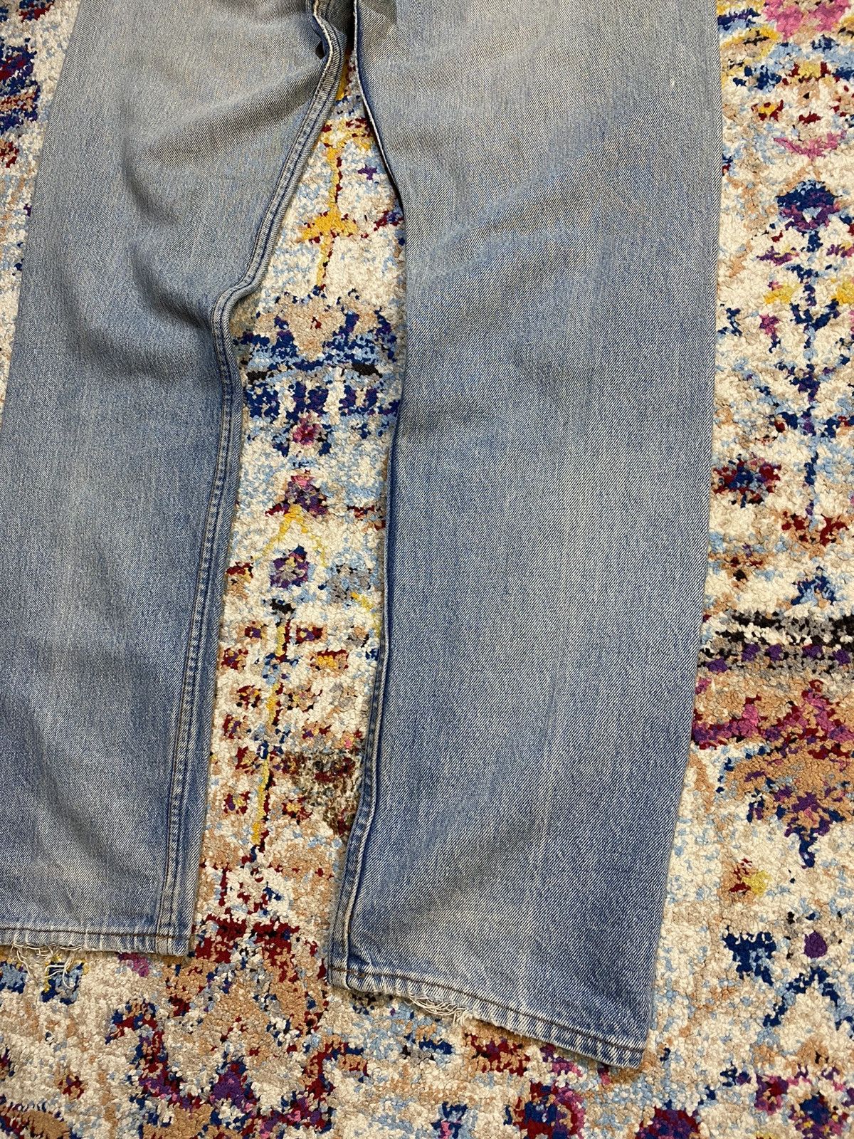 Levi's × Vintage 60's Levis Destroyed Washed Blue Rindem Jeans Size US 30 / EU 46 - 6 Thumbnail