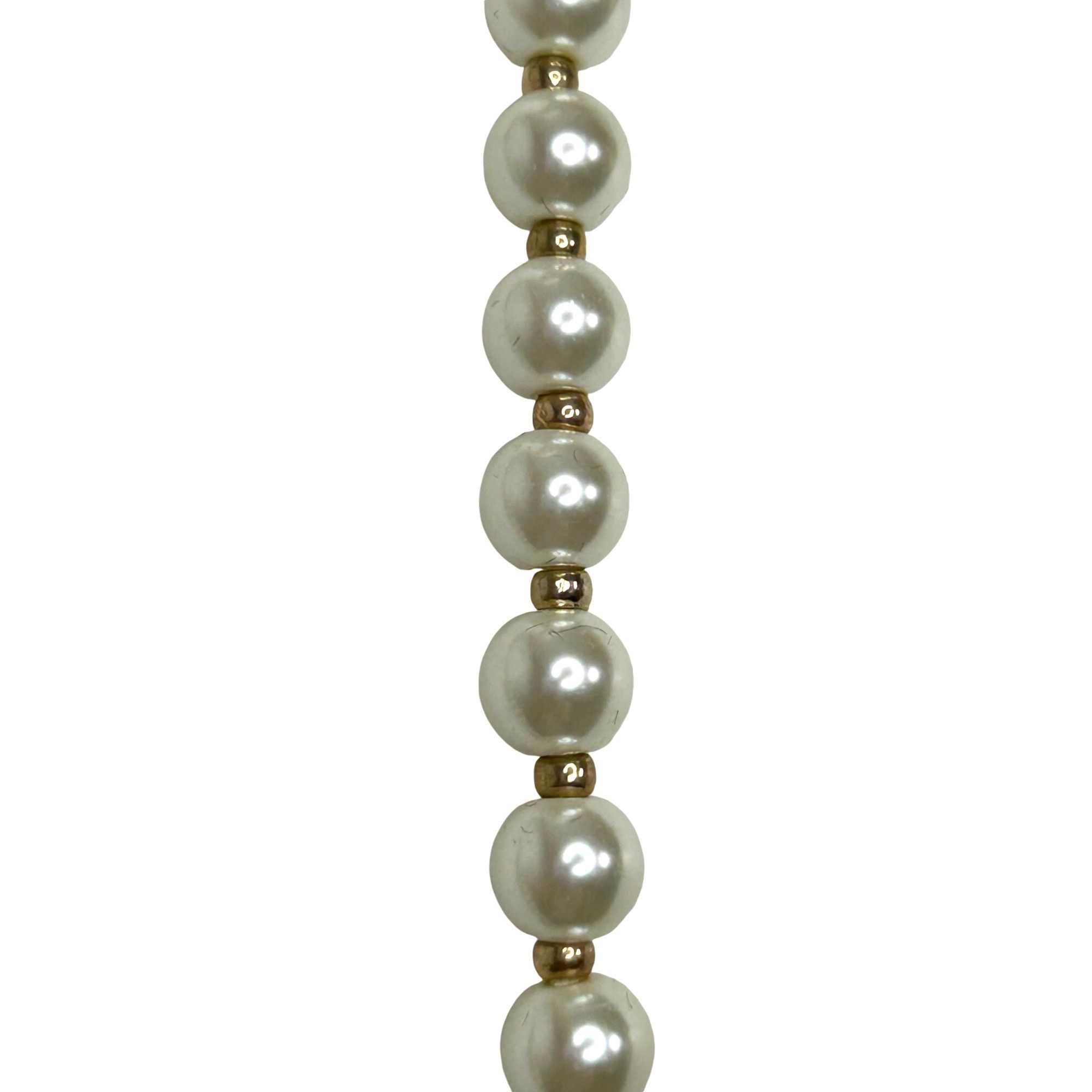 White House Black Market White House Black Market Long Fashion Necklace Flowers Pearl Size ONE SIZE - 11 Thumbnail