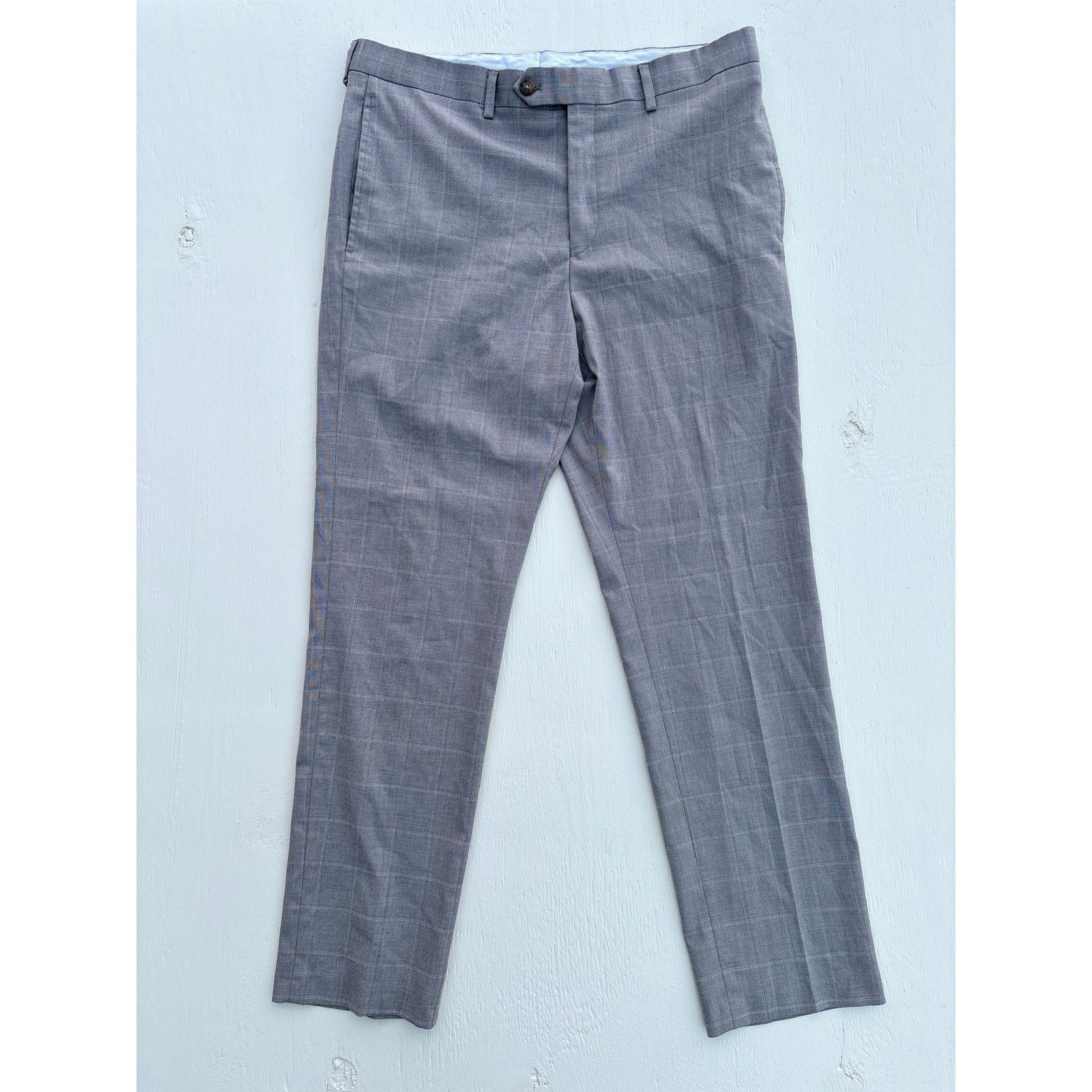 Polo Ralph Lauren Vintage Ralph Luaren Ralph Slim Fit Grey Checkered Size US 34 / EU 50 - 1 Thumbnail