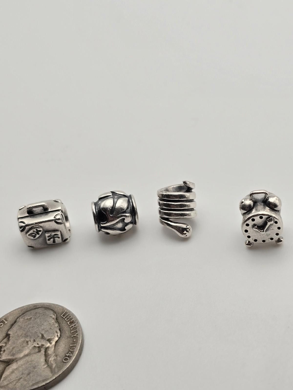 pandora Pandora 4‑pc Sterling Silver Charms Size ONE SIZE - 5 Thumbnail