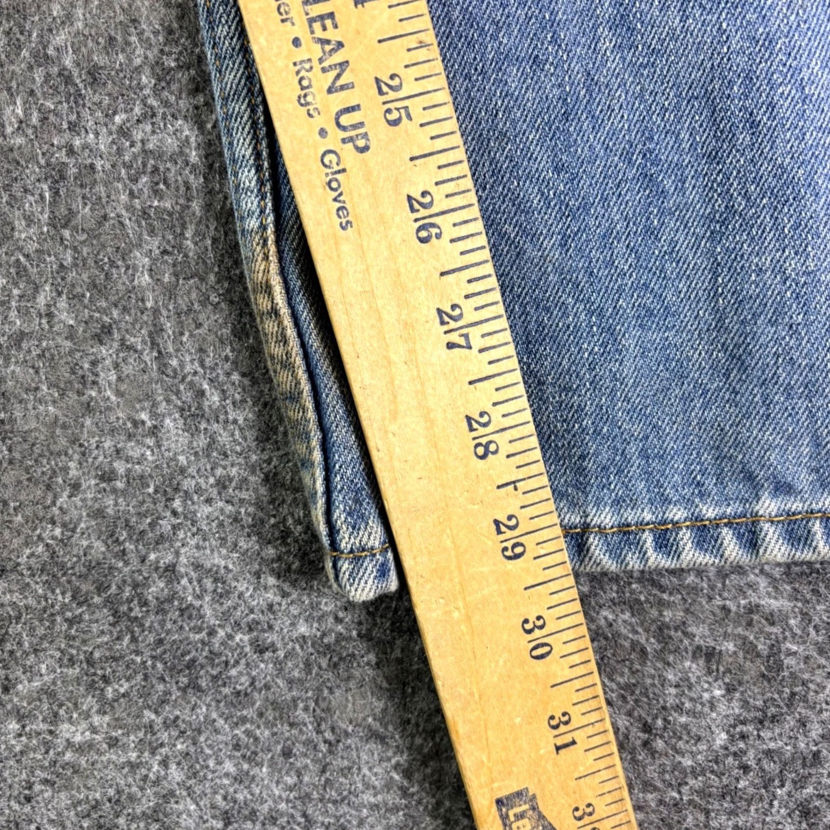 Levi's Levis 505 Regular Fit Straight Leg Light Wash Blue Denim Jeans Mens 30x29 Size US 30 / EU 46 - 4 Thumbnail