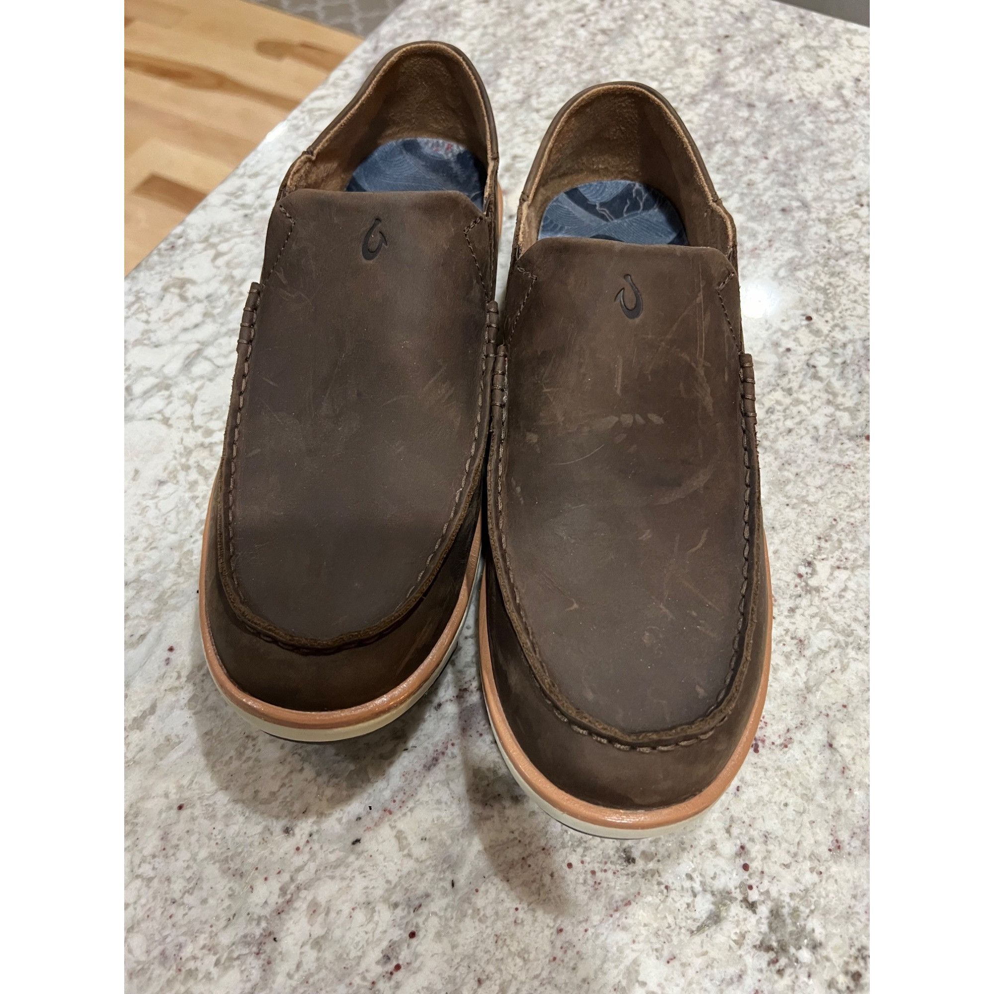 Olukai OLUKAI Kalia Men's Leather Shoe - Size 11.5 Size US 11.5 / EU 44-45 - 4 Thumbnail