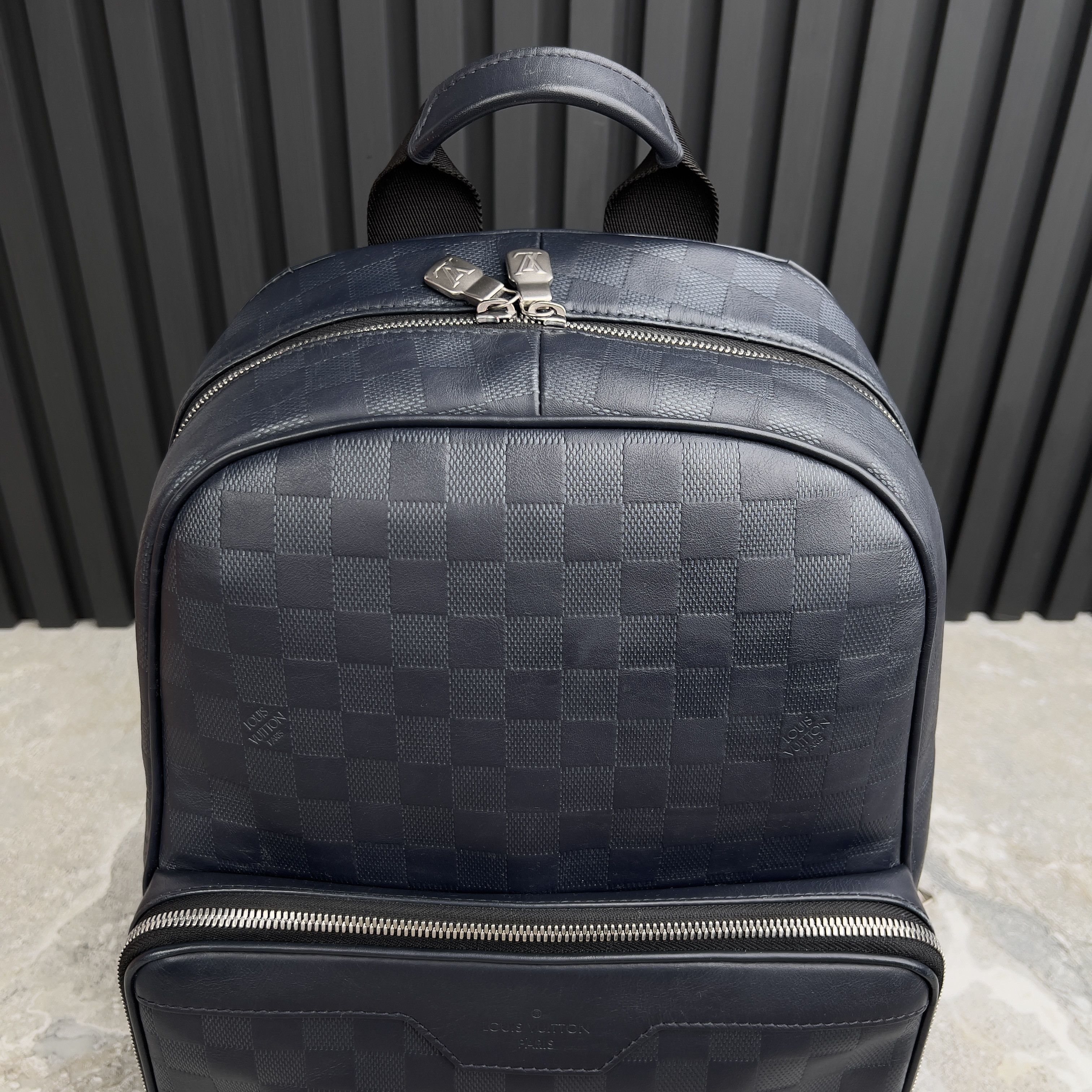 Louis Vuitton Damier Infini Campus Canvas Backpack Blue Leather Size ONE SIZE - 7 Thumbnail