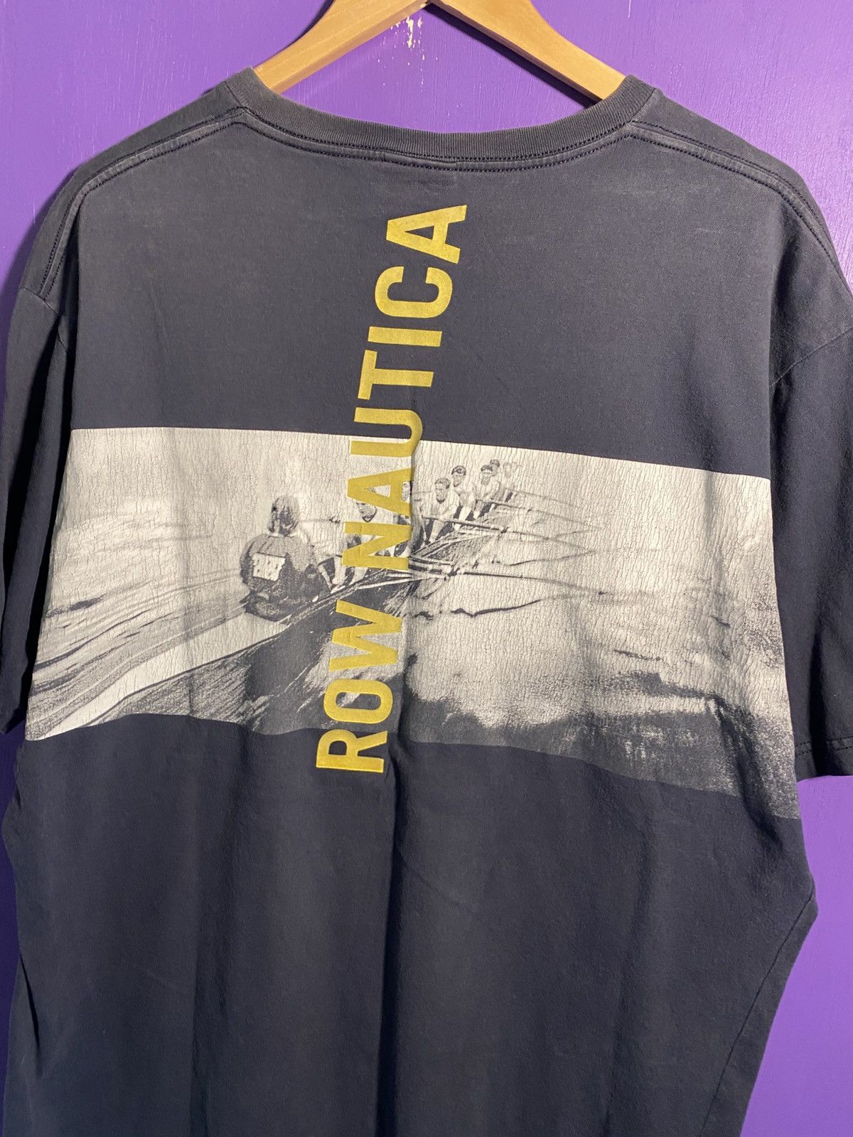 Nautica Vintage 90s Nautica rowing team t-shirt Size US XL / EU 56 / 4 - 3 Thumbnail