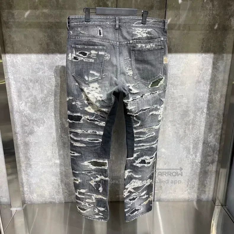 Givenchy Givenchy boro 23-year-old black-grey denim jeans Size US 31 - 2 Thumbnail