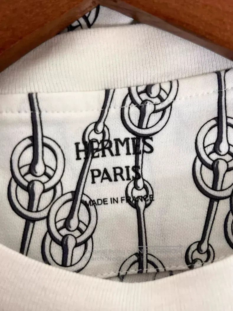 Other Hermes Pig Nose Chain Logo Short Sleeve T-Shirt Size XXS / US 00 / IT 34 - 3 Thumbnail
