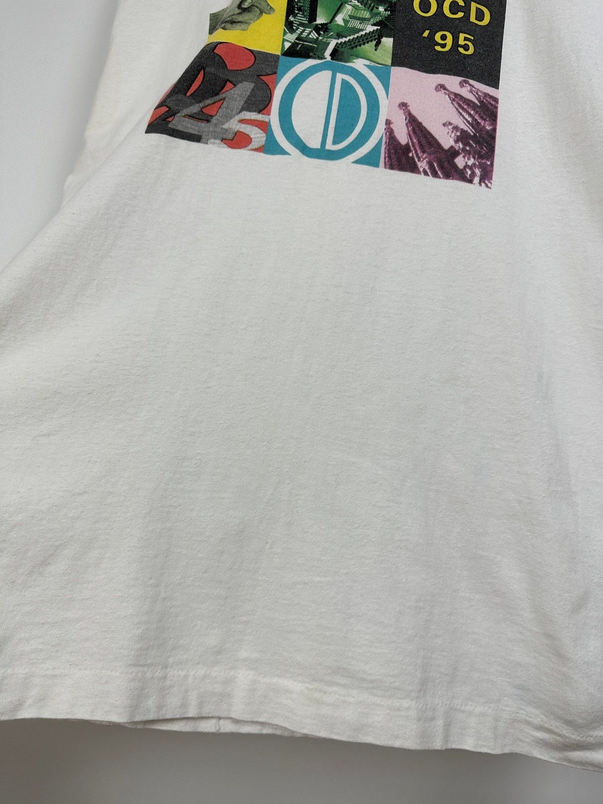 Vintage 1995 Vintage Pfizer OCD Single Stitch White T-Shirt Size US L / EU 52-54 / 3 - 16 Thumbnail