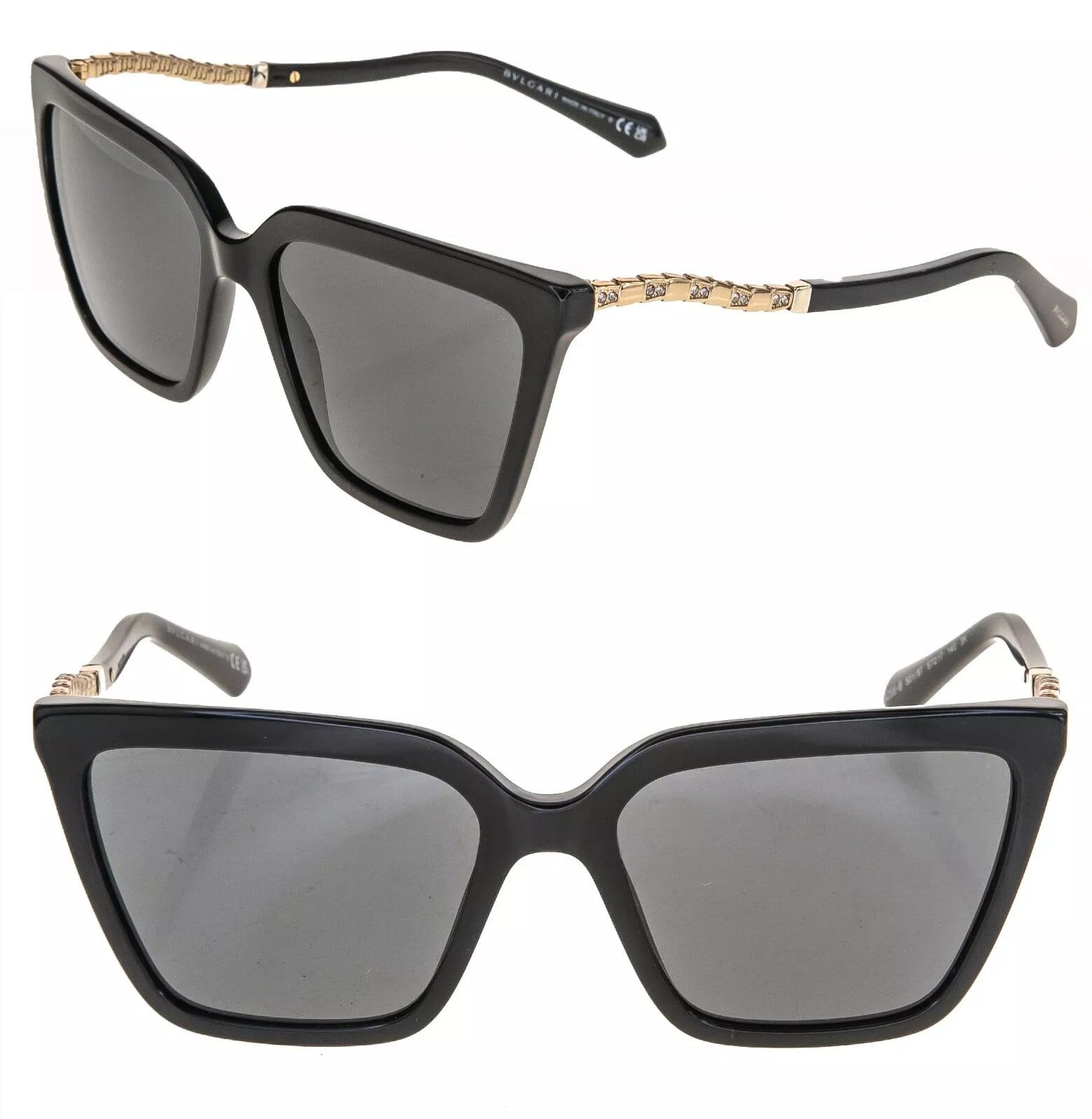 Bvlgari BVLGARI Serpenti Viper BV8255B Black Snake Sunglasses 8255 Size ONE SIZE - 1 Thumbnail
