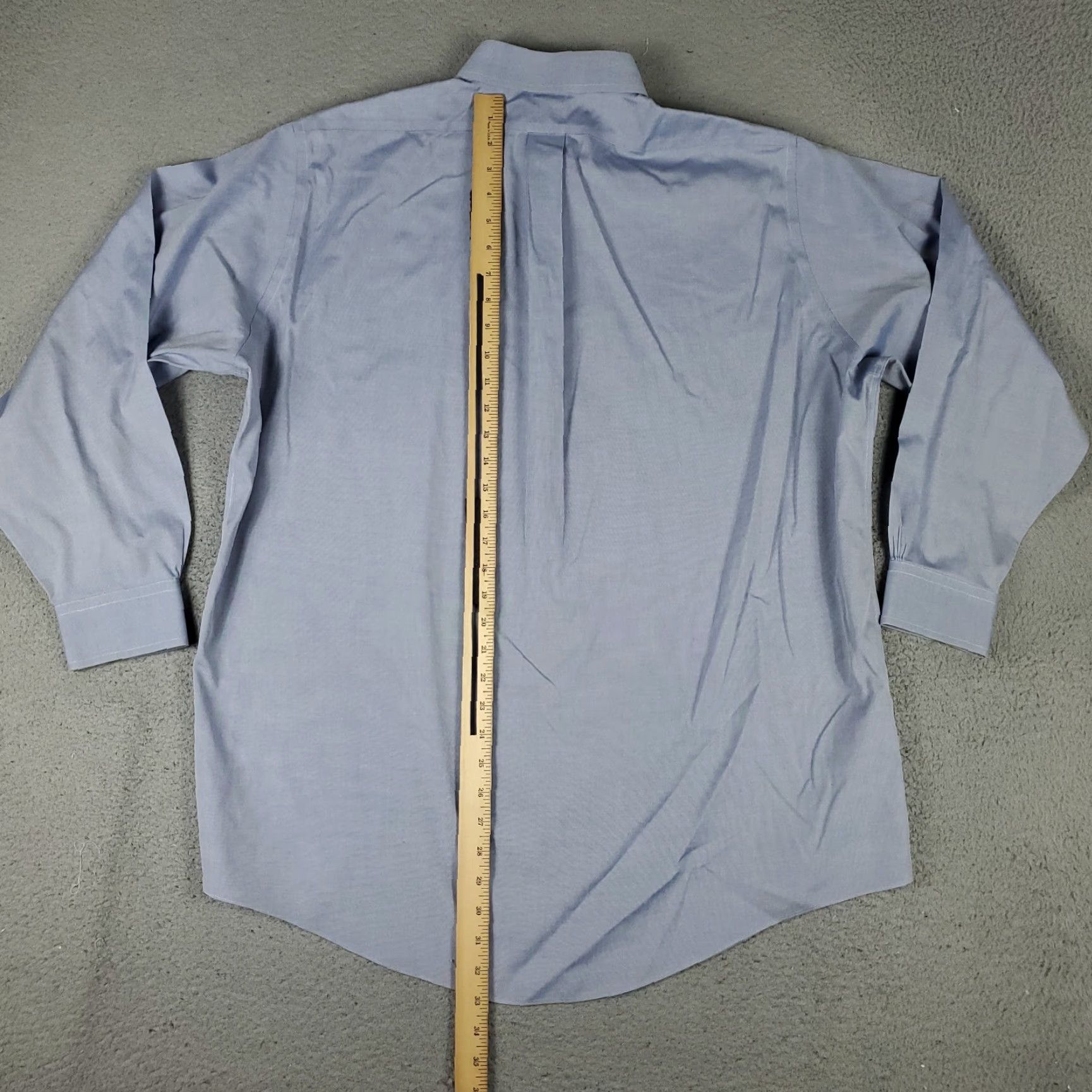 Brooks Brothers Brooks Brothers Dress Shirt Mens 16.5 Blue Long Sleeve Button-Down Regular Fit Size 42R - 5 Thumbnail
