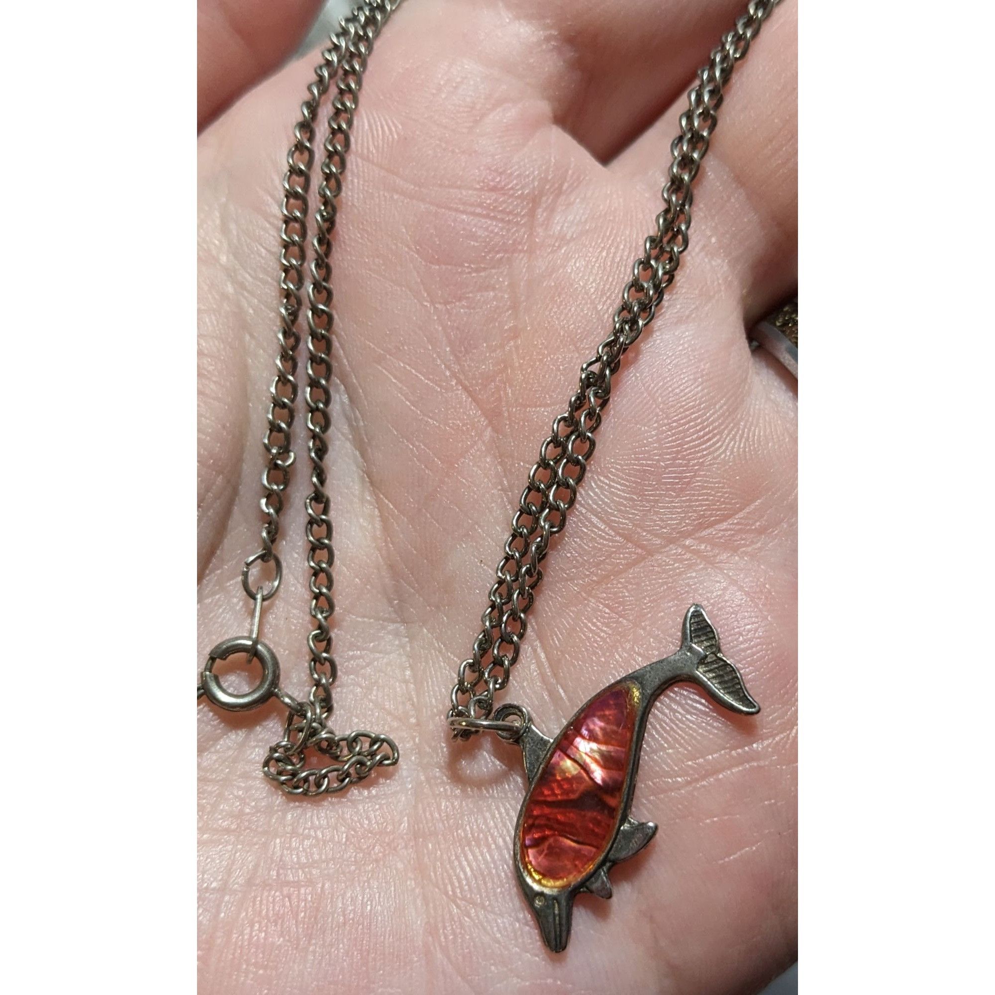 Other Pink Shell Dolphin Necklace Size ONE SIZE - 12 Thumbnail