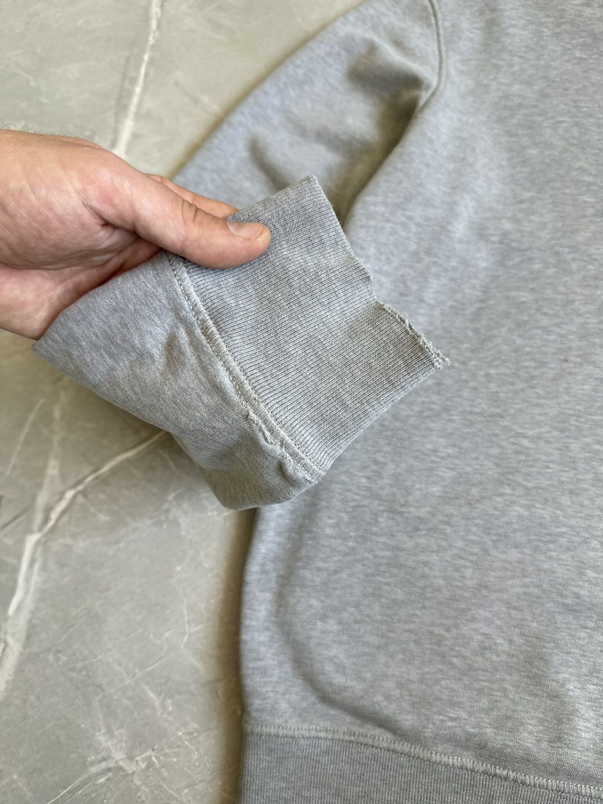 Stone Island Stone Island Grey Sweatshirt Crewneck Distressed Size US M / EU 48-50 / 2 - 5 Thumbnail