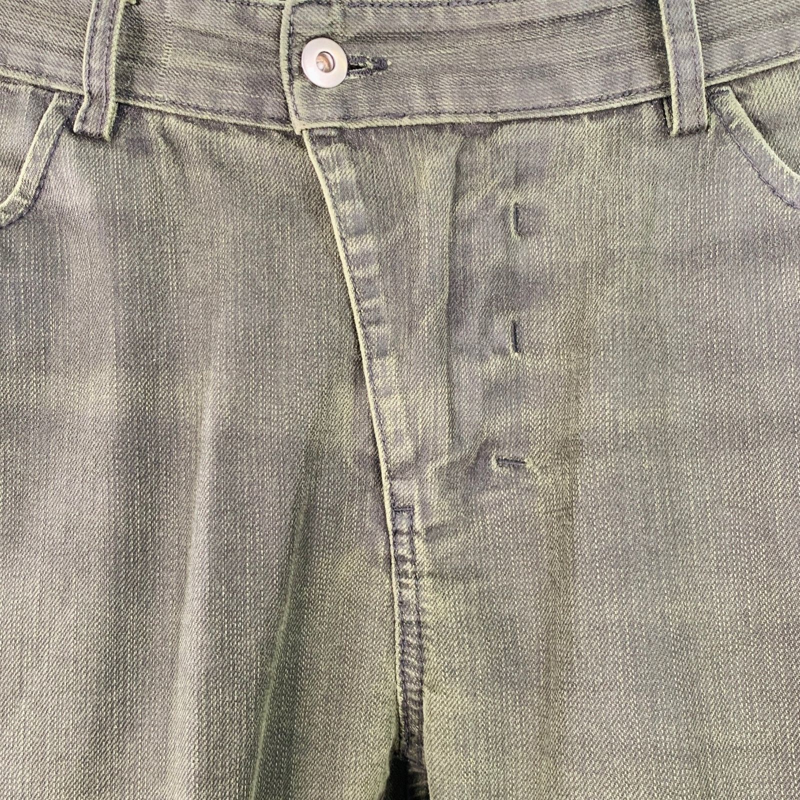 Other VERSUCHSKIND Green Grey Cotton Straight Zip Fly Jeans Size US 33 - 2 Thumbnail