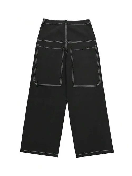 Jean Designer Y2K loose wide leg jeans Size US 35 - 4 Thumbnail