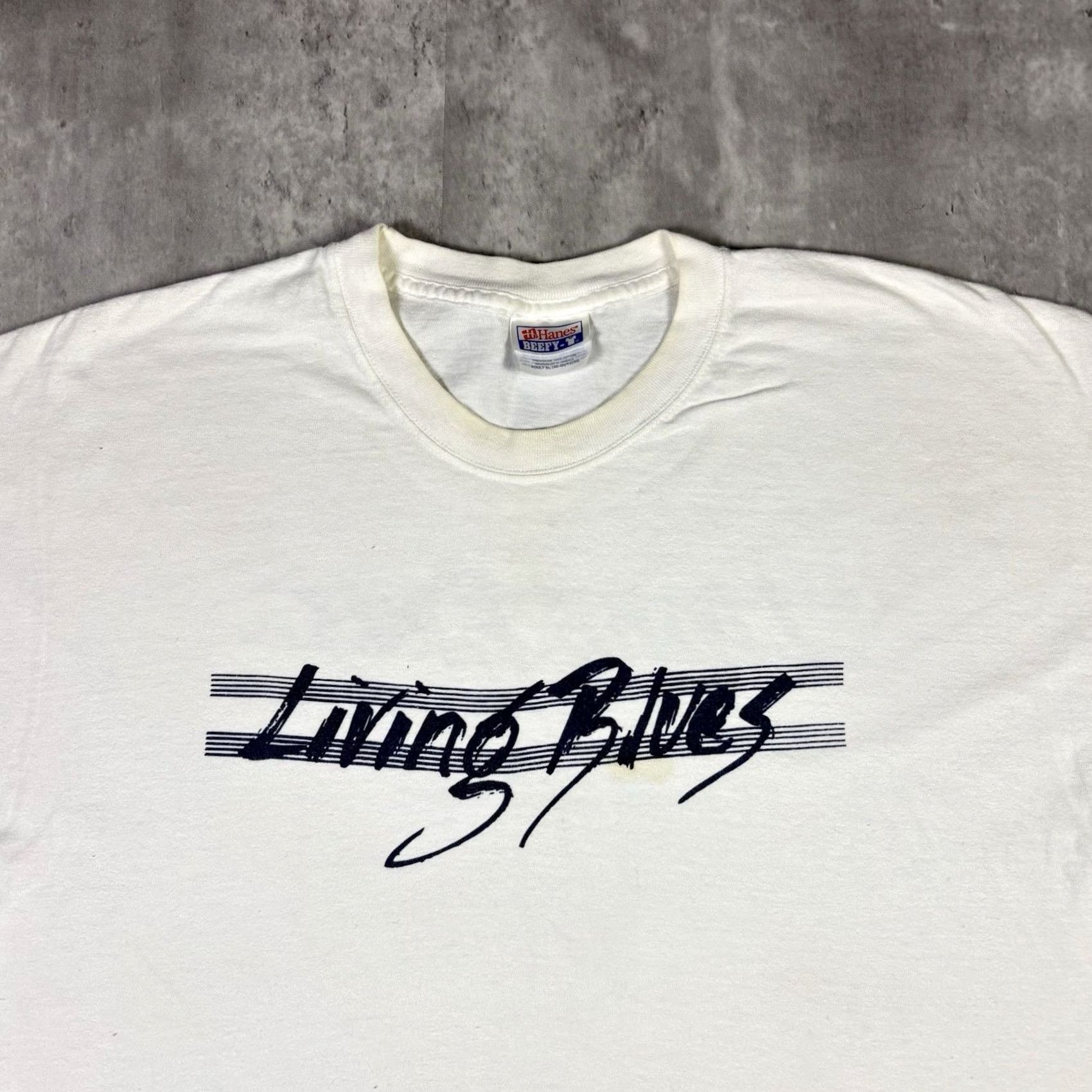 Hanes VINTAGE Hanes T-Shirt University Of Mississippi Promo Adult XL Blue Music Shirt Men 90s Size US XL / EU 56 / 4 - 2 Thumbnail
