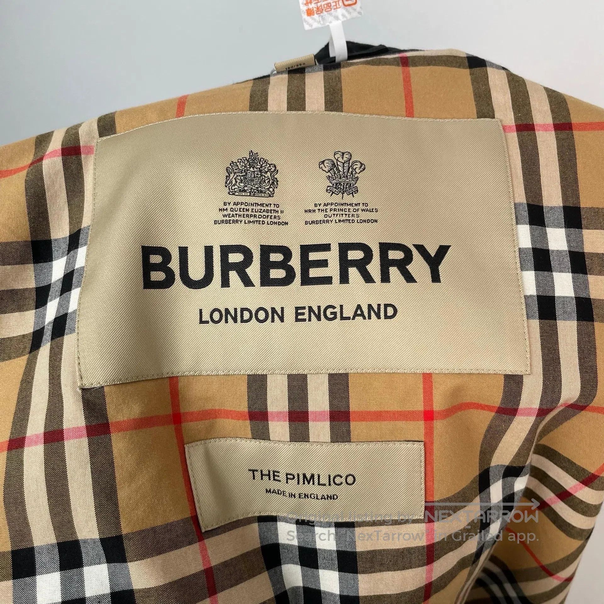 Burberry Burberry Black Plaid Collar Buttoned Long Trench Coat| Size US S / EU 44-46 / 1 - 5 Thumbnail
