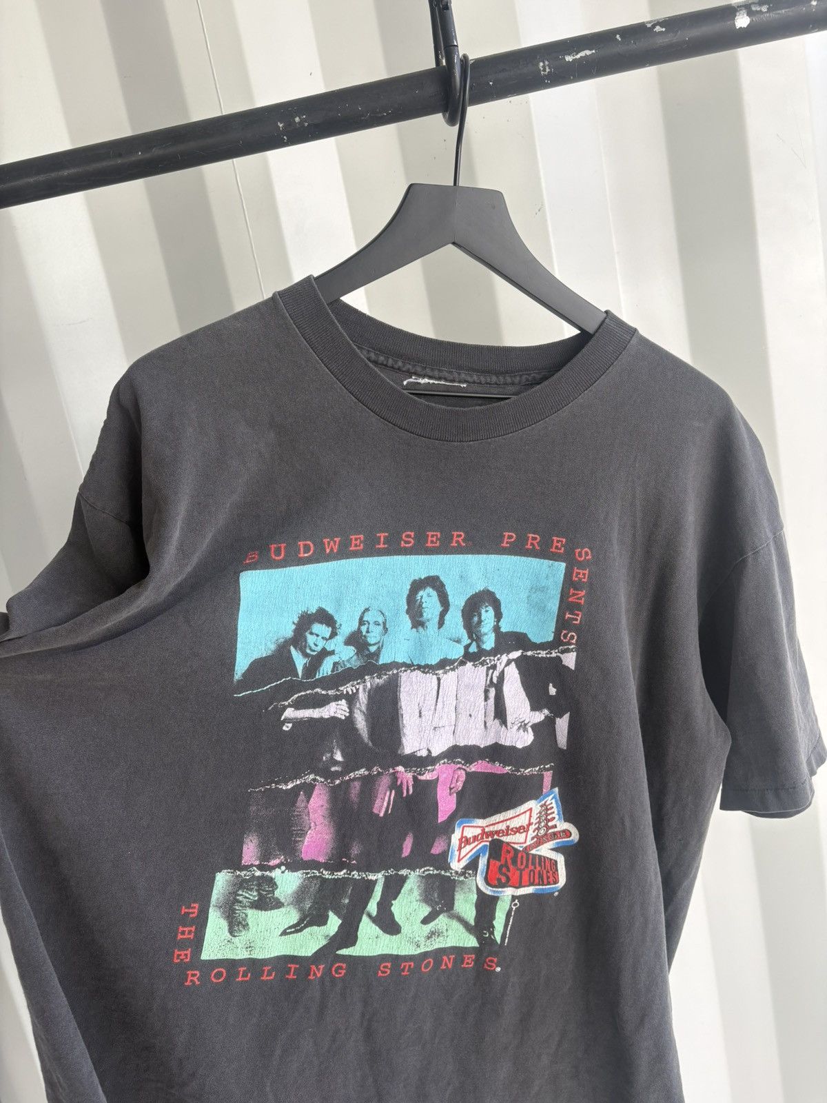 Band Tees Vintage Rolling Stones Shirt Faded Distressed GRUNGE Band Size US XL / EU 56 / 4 - 4 Thumbnail