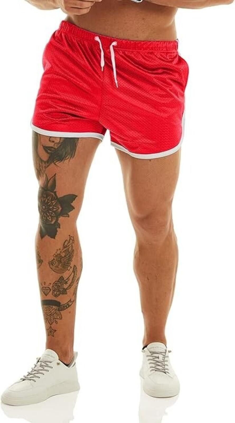 The Unbranded Brand Ouber Men's Fitted Shorts Workout Gym Tight Lifting Shorts Size US 34 / EU 50 - 7 Thumbnail