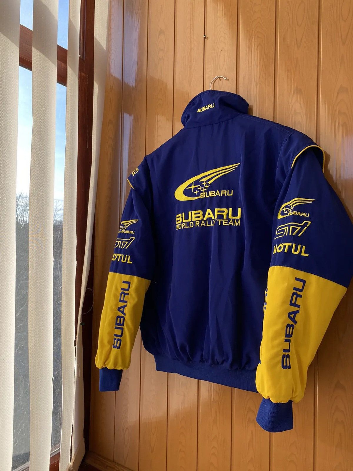 Vintage Subaru STI World Rally Team WRC Racing Jacket
