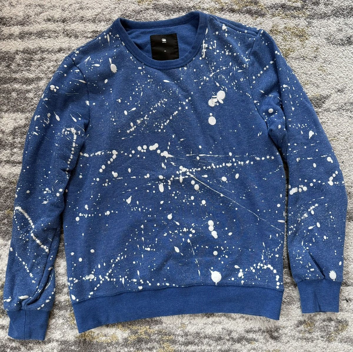 G-Star G-Star Raw Men’s Paint Splatter Crewneck Sweater Size US M / EU 48-50 / 2 - 1 Thumbnail