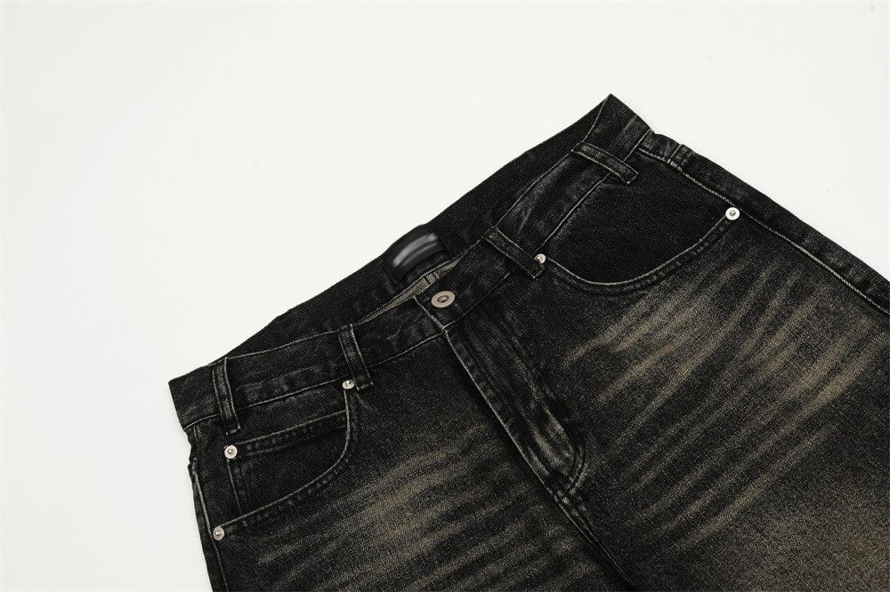 Japanese Brand × Jean American men's casual distressed gradient washed loose jeans Size US 32 / EU 48 - 4 Thumbnail