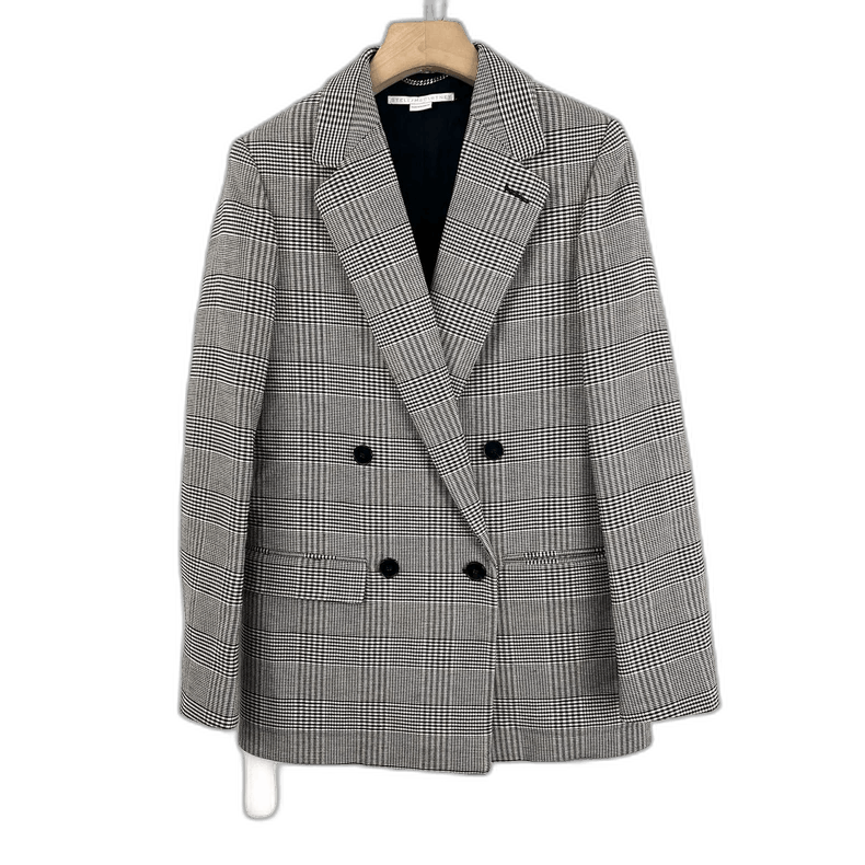 Celine Stella McCartney Houndstooth Pattern Blazer Size M / US 6-8 / IT 42-44 - 1 Thumbnail