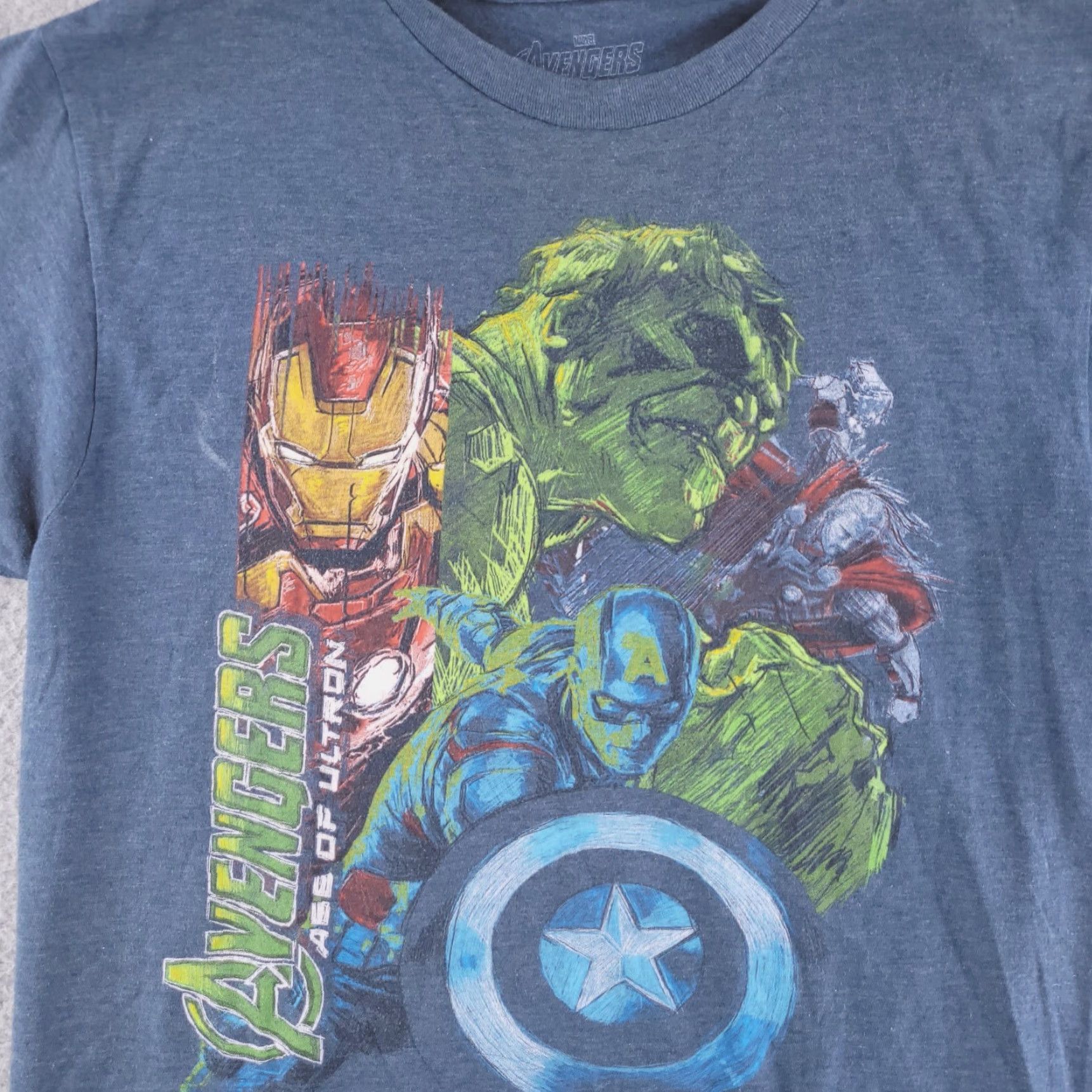Vintage Marvel Shirt Mens Medium Gray Avengers Ultron Short Sleeve Graphic Tee Size US M / EU 48-50 / 2 - 2 Thumbnail