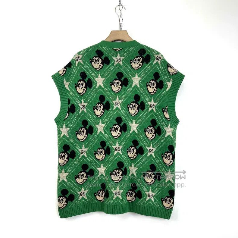 Gucci Gucci Co-branded Mickey Mouse Pattern Round-Neck Sleeveles Size XS / US 0-2 / IT 36-38 - 2 Thumbnail