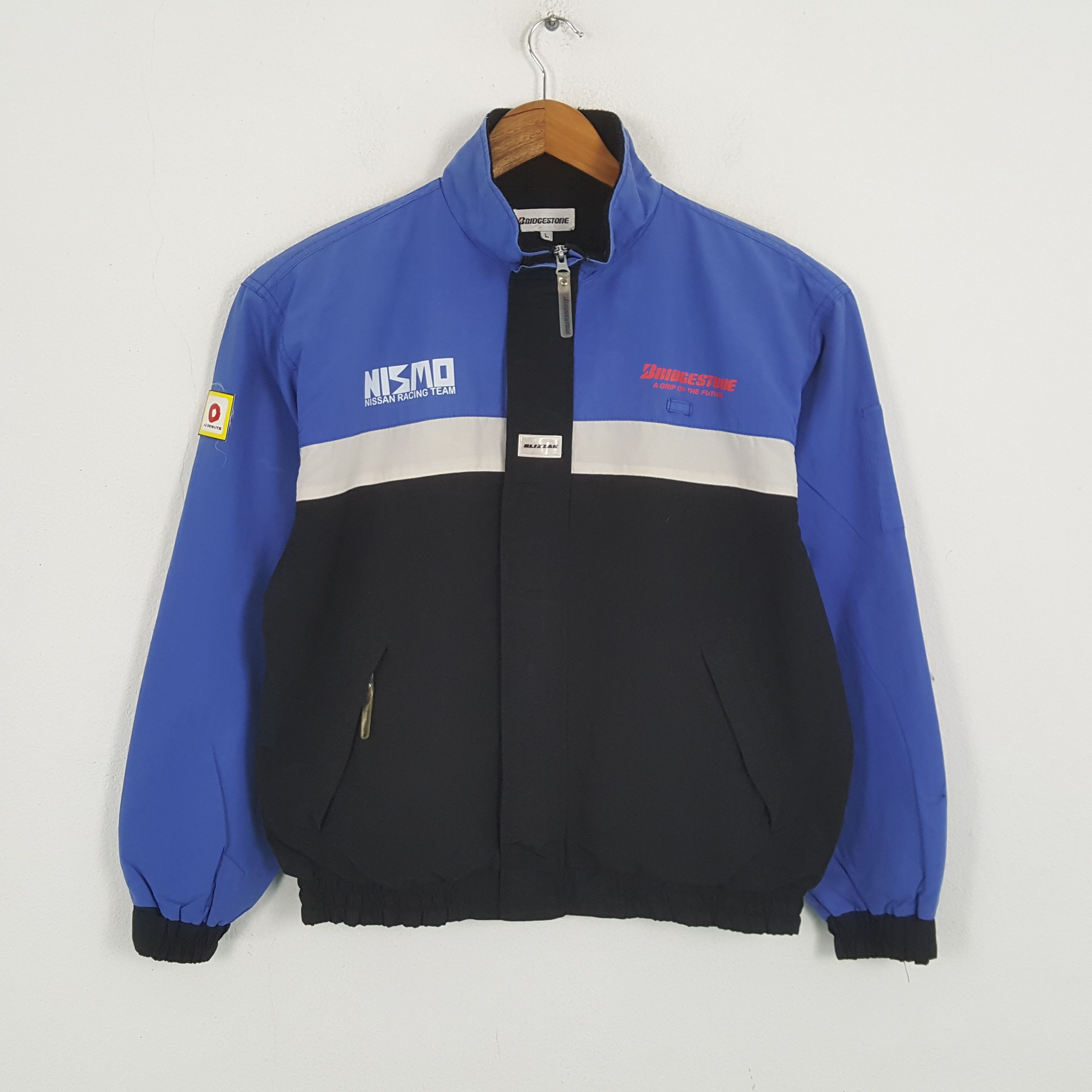 Vintage Vintage BRIDGESTONE NISMO NISSAN RACING TEAM Custom Jacket Size US L / EU 52-54 / 3 - 3 Thumbnail