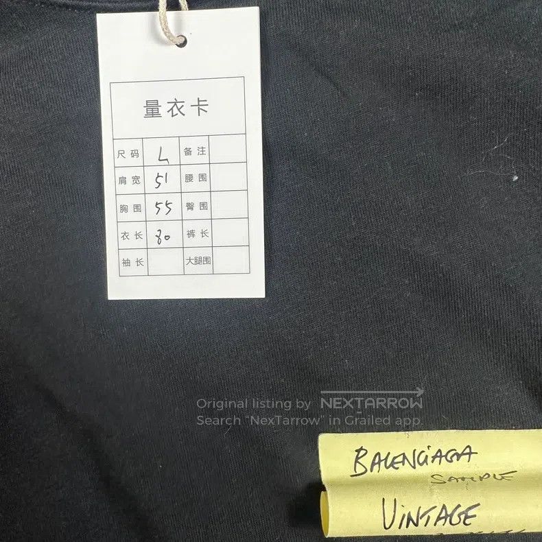 Balenciaga Balenciaga Post-it Note Design Short Sleeve T-Shirt Size US S / EU 44-46 / 1 - 6 Thumbnail