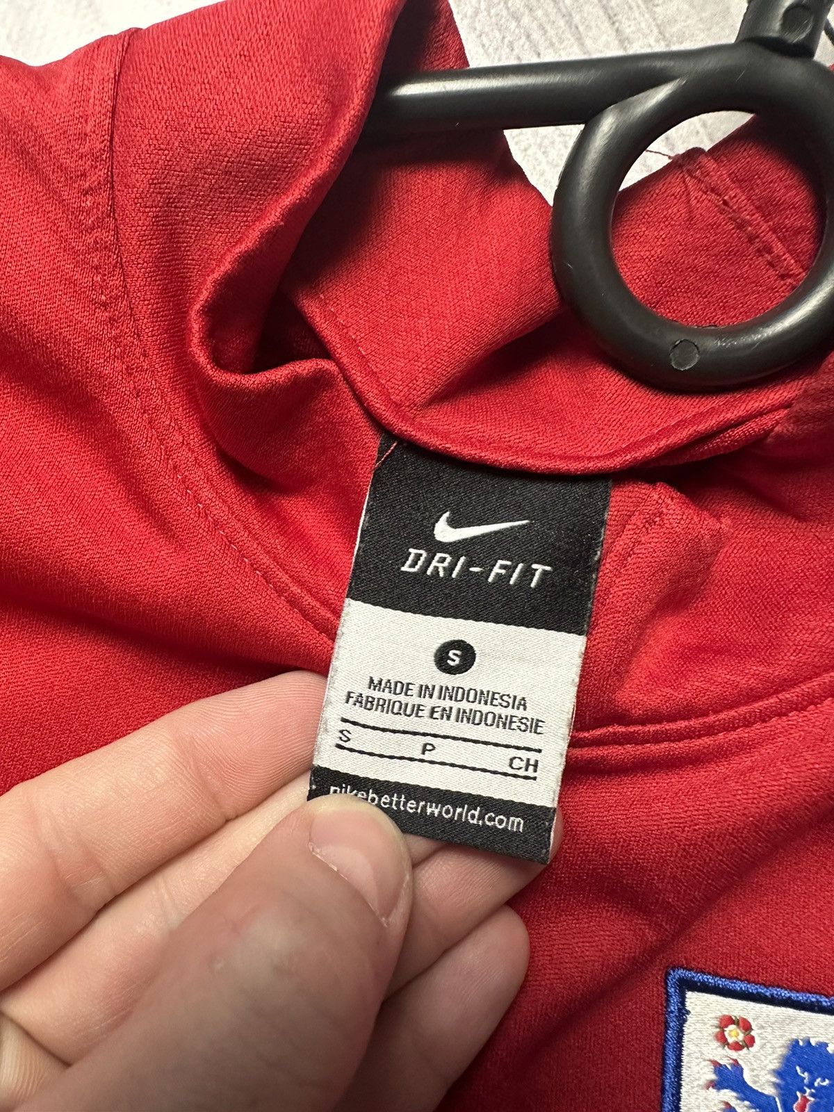 Nike × Vintage Vintage England soccer sweatshirt track jacket size S red Size US S / EU 44-46 / 1 - 6 Thumbnail