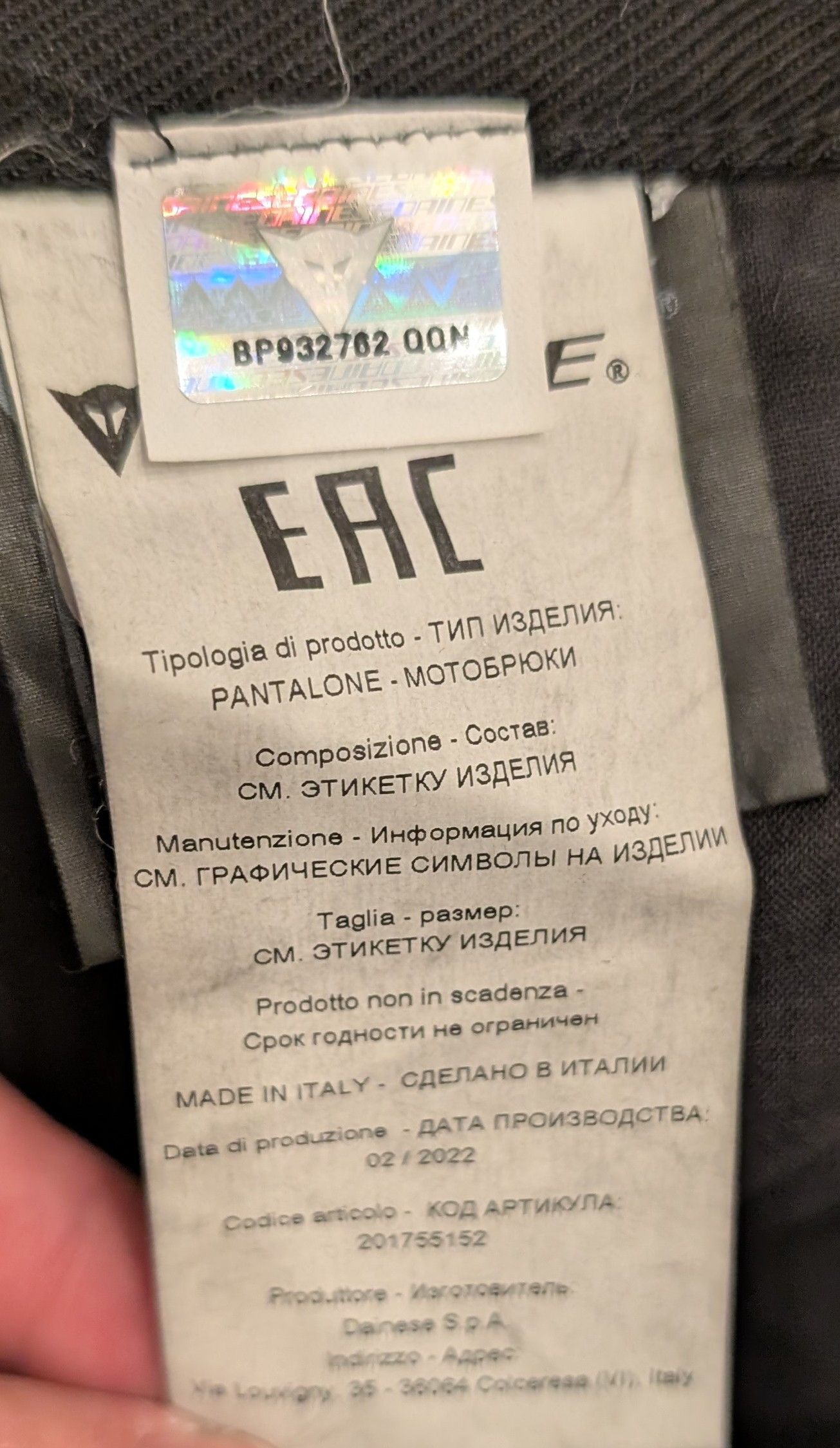 Dainese Dainese Classic Slim Tex Motorcycle Pants Made in Italy Size US 38 / EU 54 - 5 Thumbnail