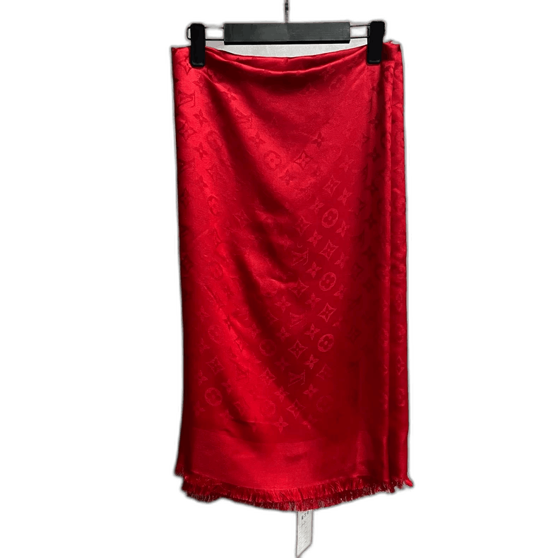 Louis Vuitton Louis Vuitton Red Fringed Shawl Size US M / EU 48-50 / 2 - 1 Thumbnail