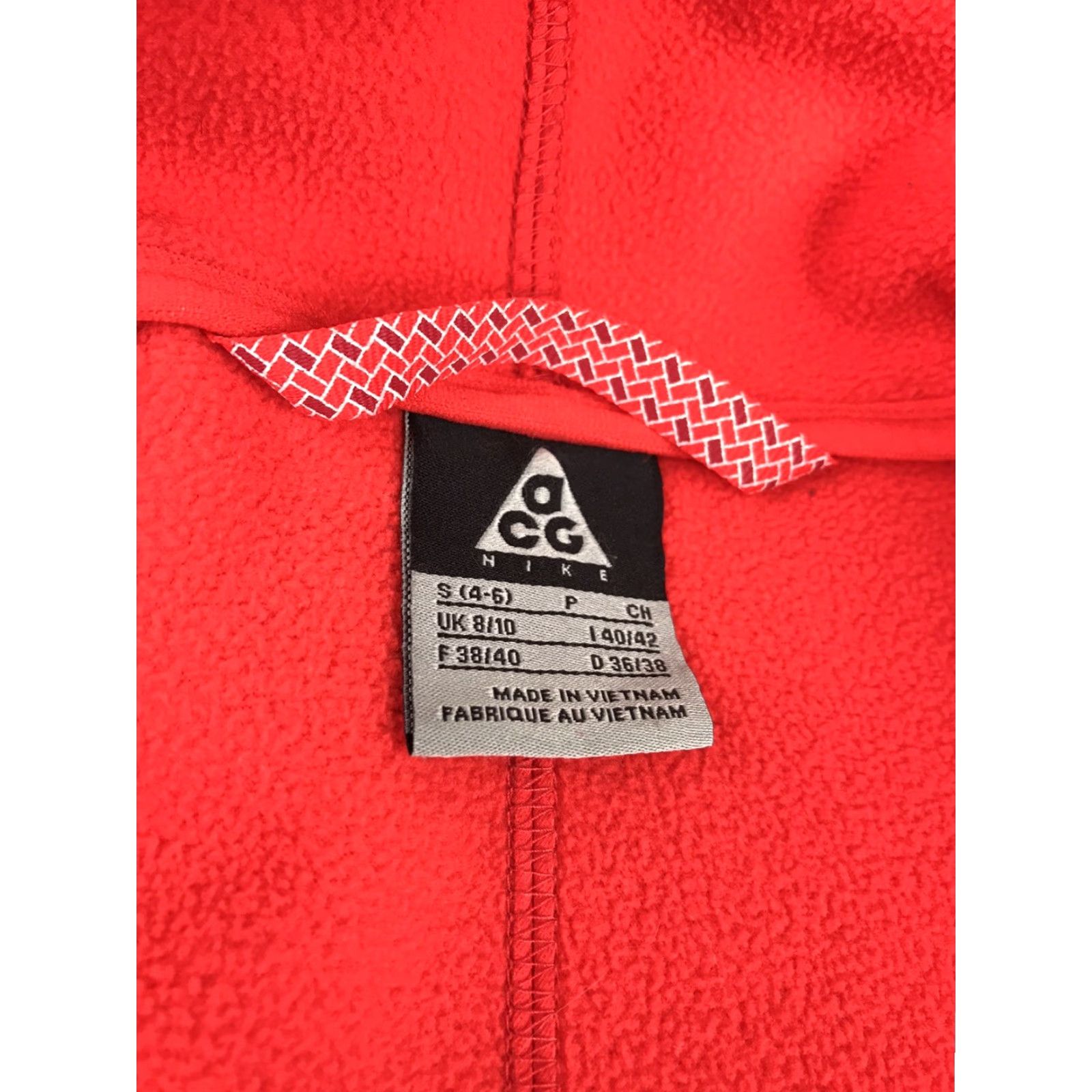 Nike Nike ACG Jacket Womens Small Red Full Zip Hoodie Fleece Shell Shirt? Size S / US 4 / IT 40 - 4 Thumbnail