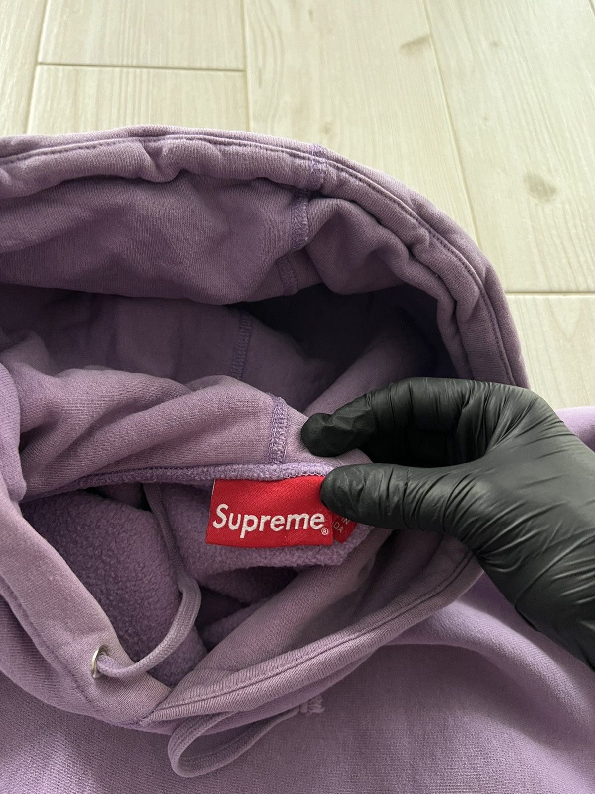 Supreme Supreme Sleeve Embroidery Hooded Sweatshirt Violet Medium Size US M / EU 48-50 / 2 - 13 Thumbnail