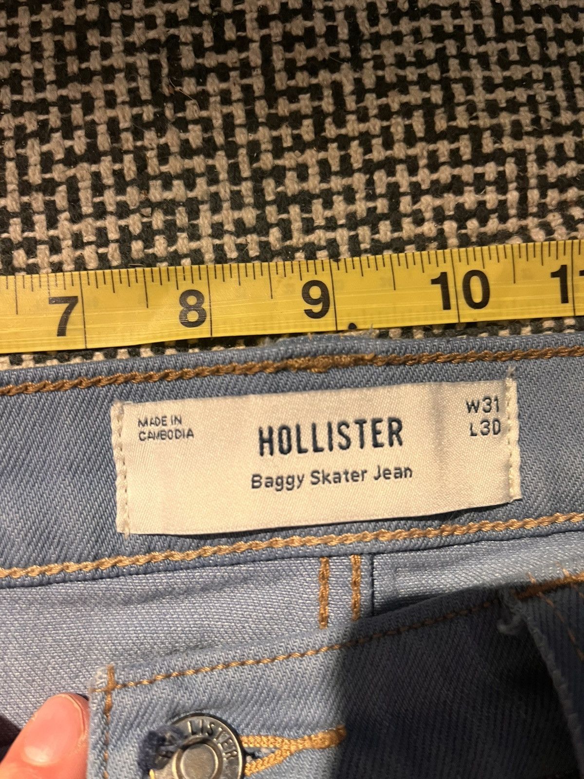 Hollister Hollister dyed/ sewed jeans Size US 31 - 6 Thumbnail