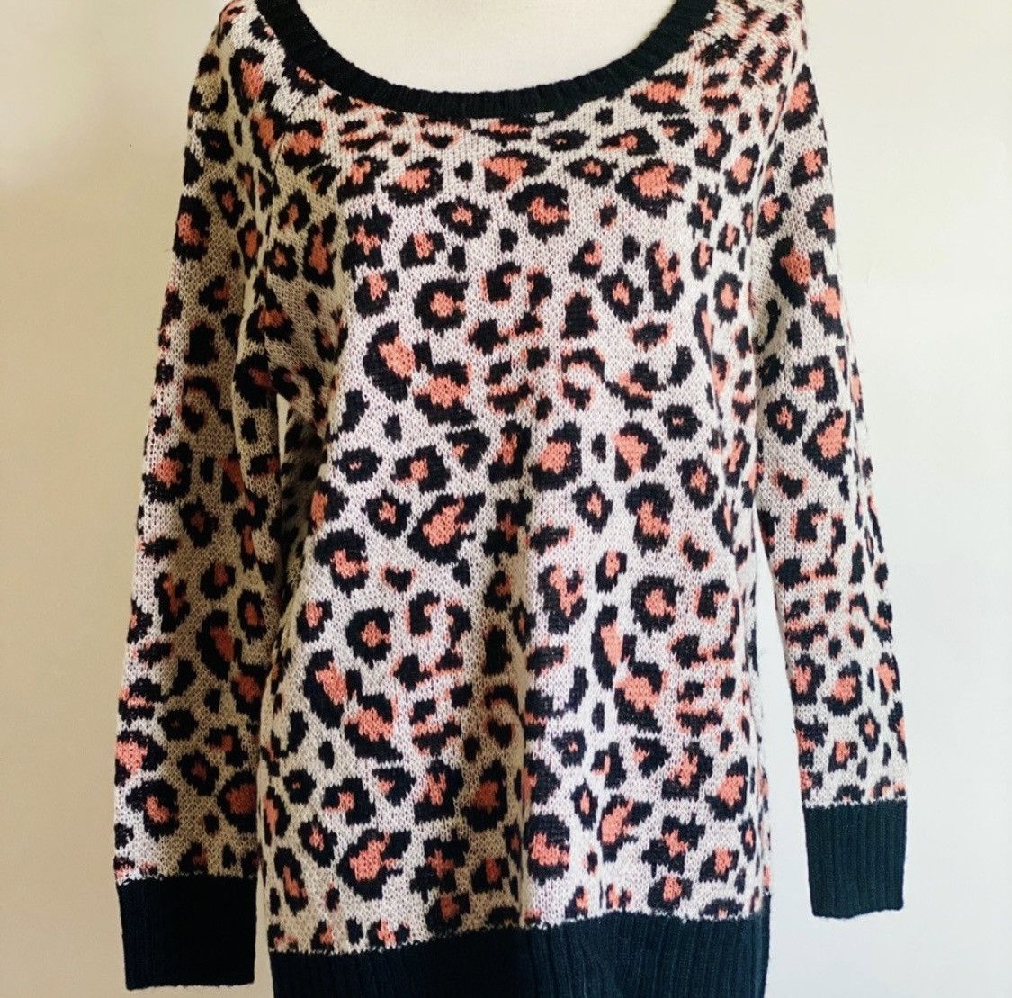Kirra KIRRA PACSUN LEOPARD ANIMAL PRINT KNIT PULLOVER SWEATER Size S / US 4 / IT 40 - 2 Thumbnail
