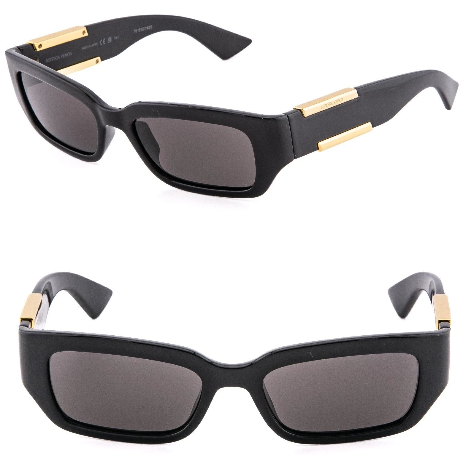 Bottega Veneta Bottega Veneta BV1083SA 001 Sunglasses Black/Gold