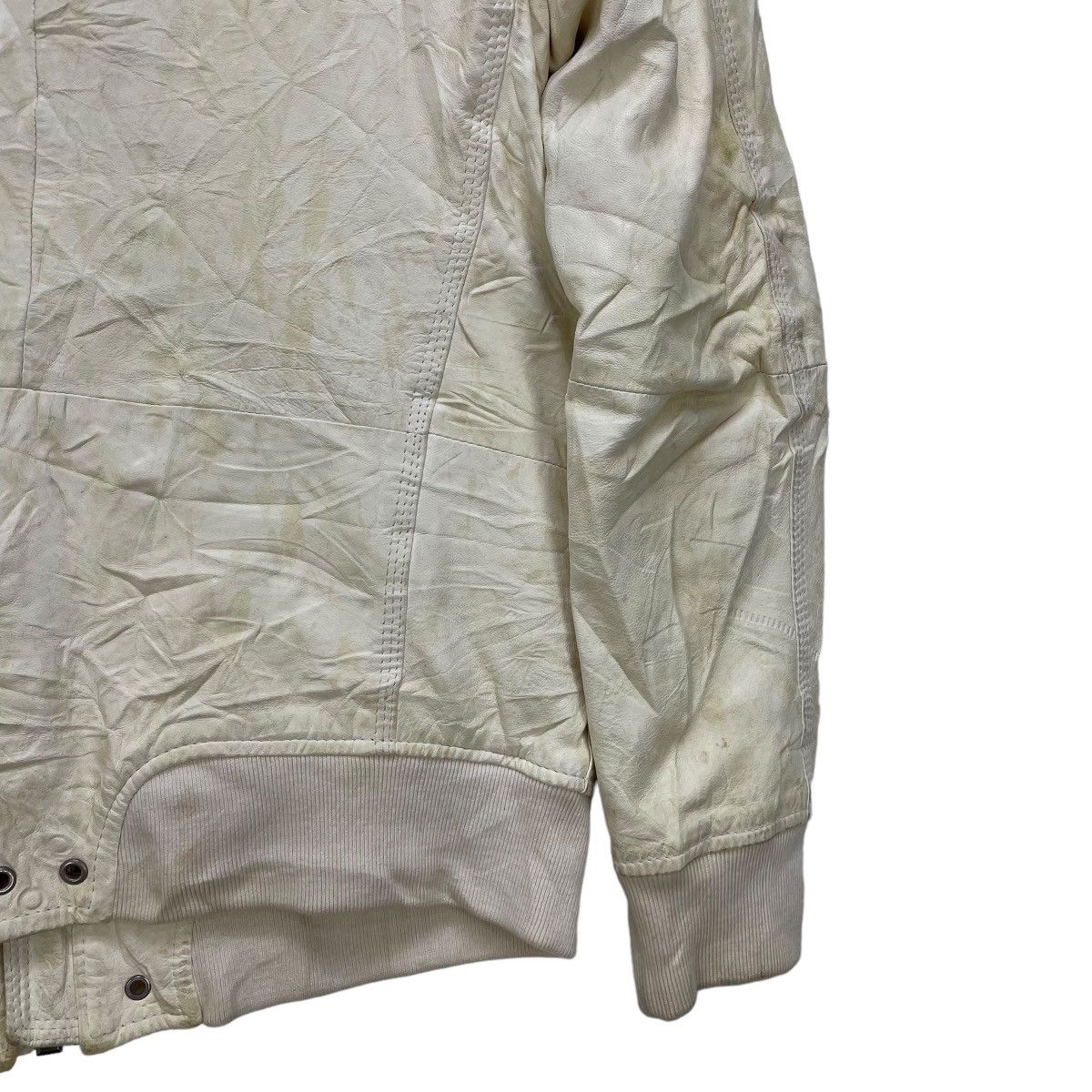 Diesel Genuine Leather Jacket By Diesel Industry Hooded Jacket Size S / US 4 / IT 40 - 8 Thumbnail